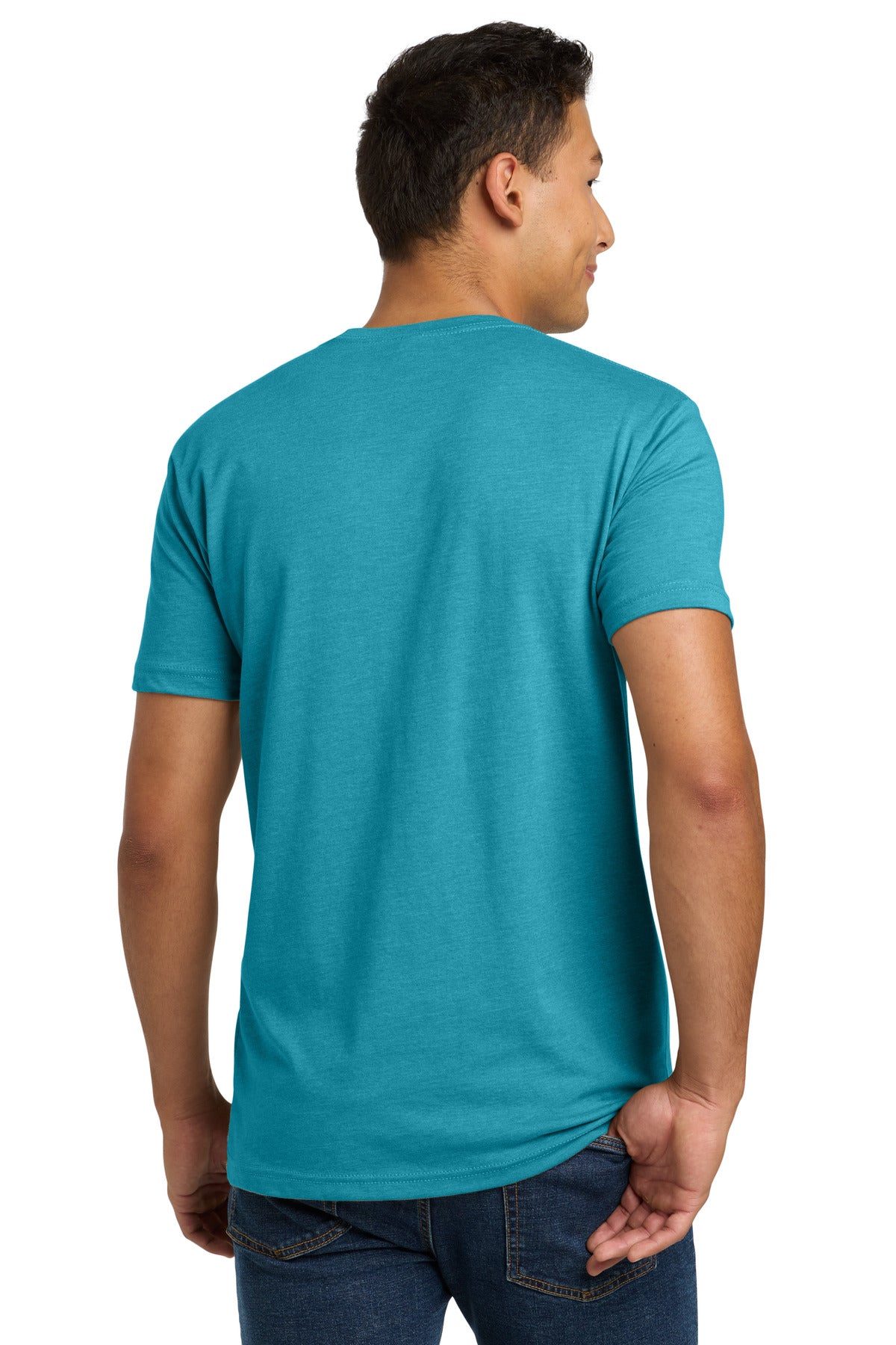 Next Level Apparel Adult CVC Tee. NL6210 - Bondi Blue - back