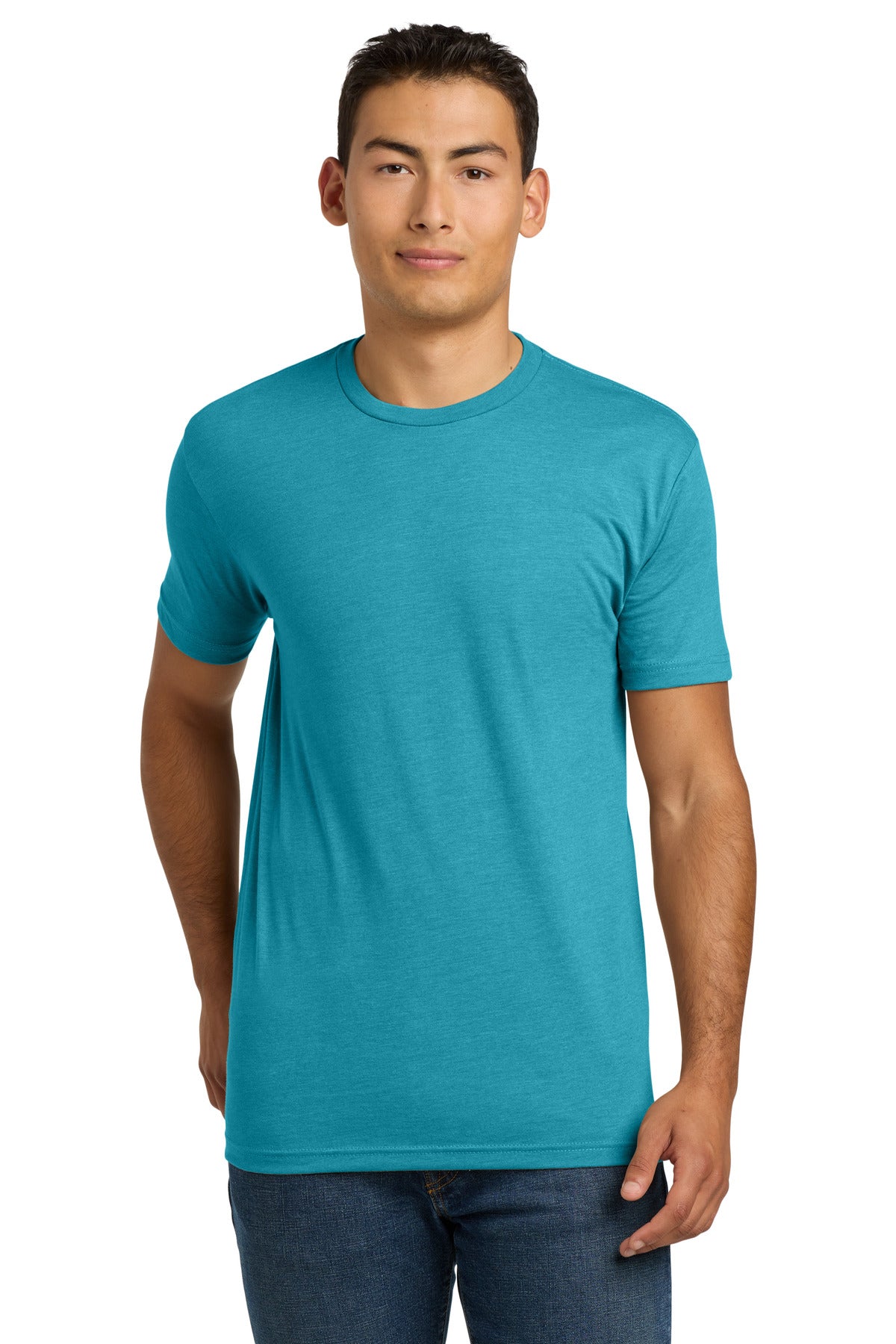 Next Level Apparel Adult CVC Tee. NL6210 - Bondi Blue - front