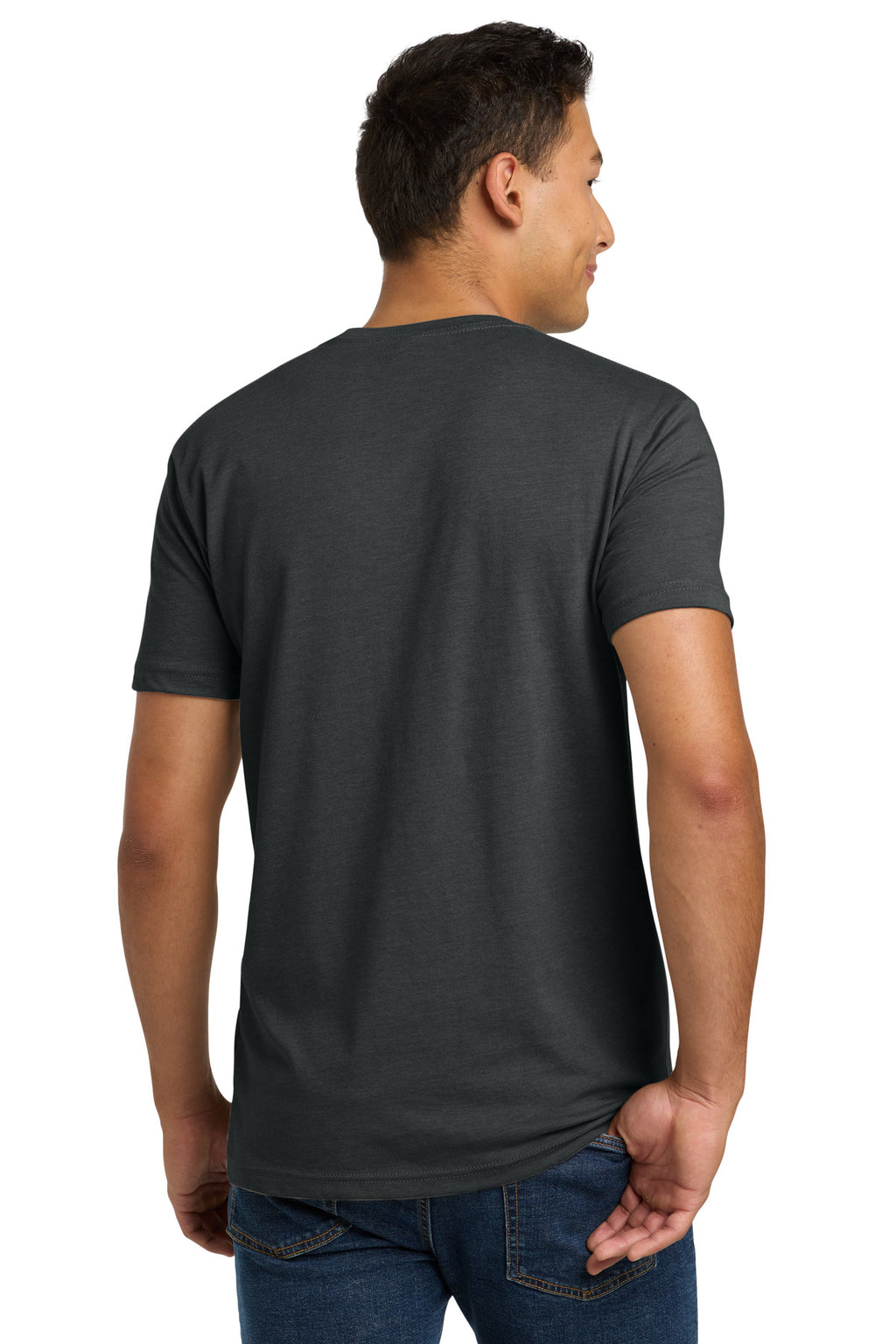 Next Level Apparel Adult CVC Tee. NL6210 - Charcoal - back