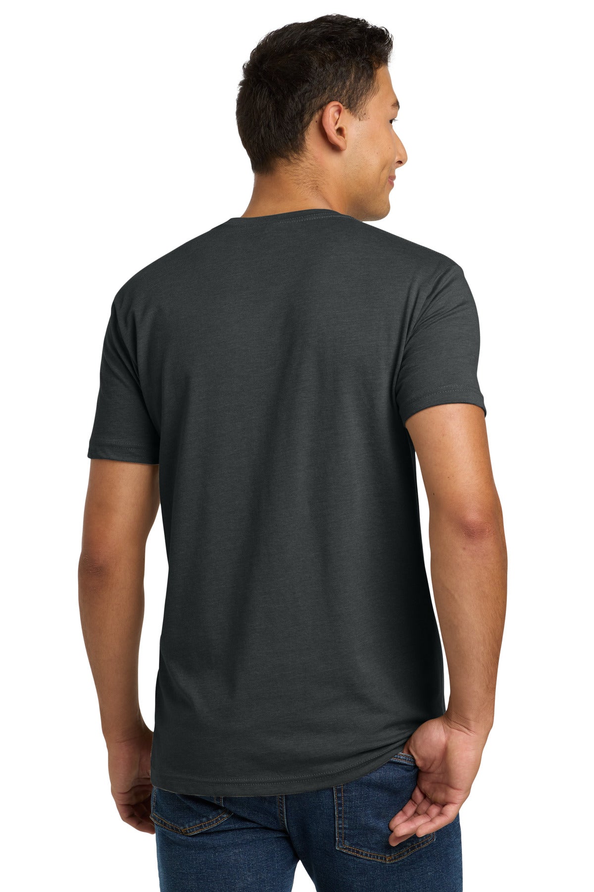 Next Level Apparel Adult CVC Tee. NL6210 - Charcoal - back
