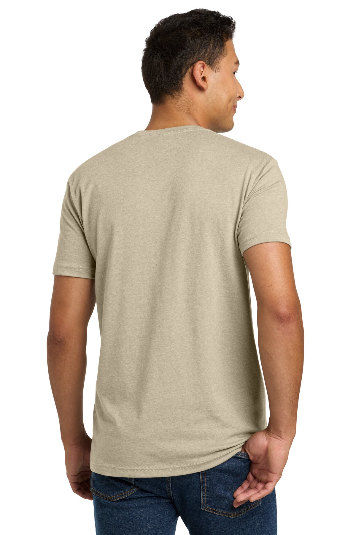 Next Level Apparel Adult CVC Tee. NL6210 - Cream - back