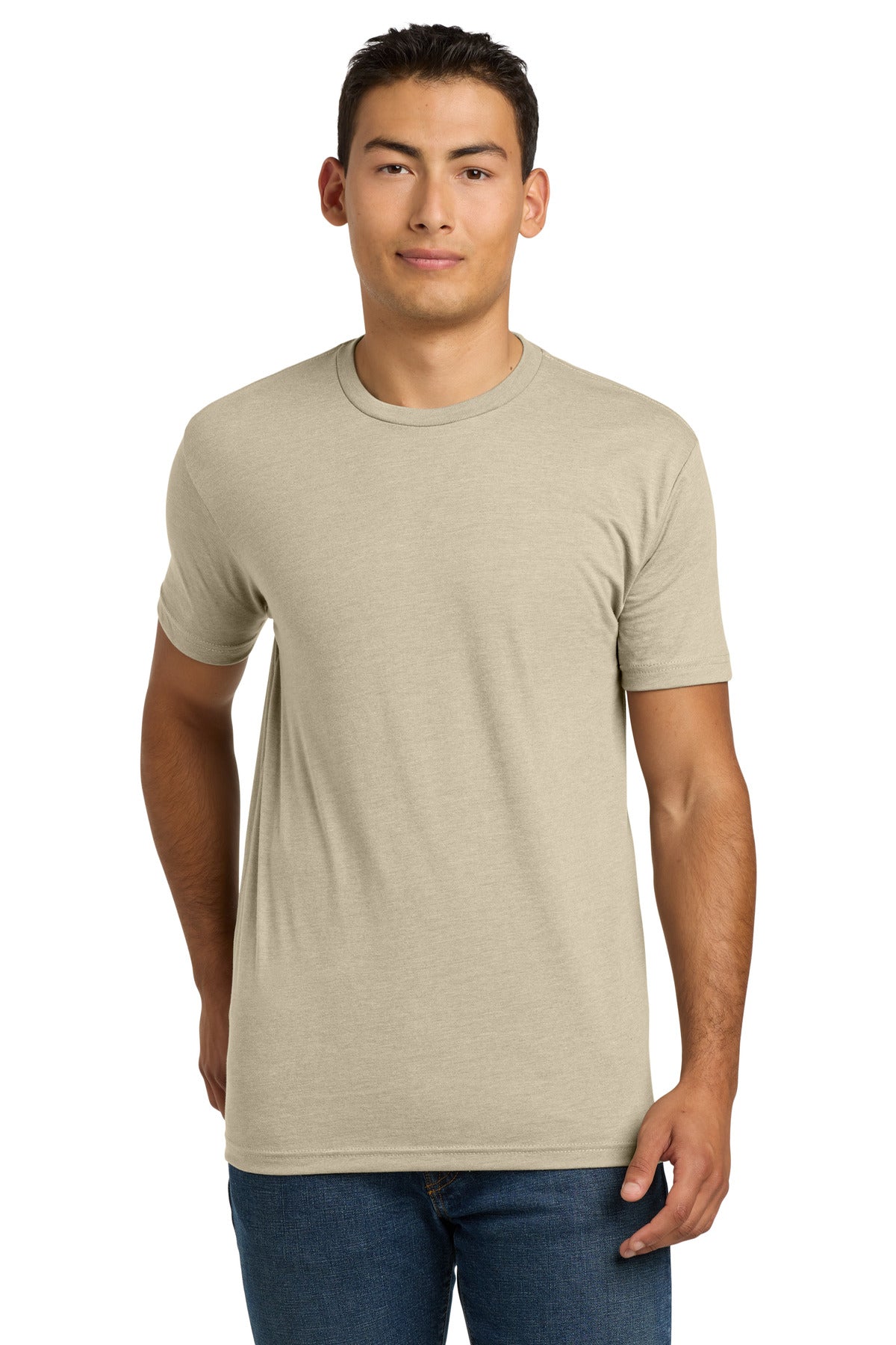Next Level Apparel Adult CVC Tee. NL6210 - Cream - front