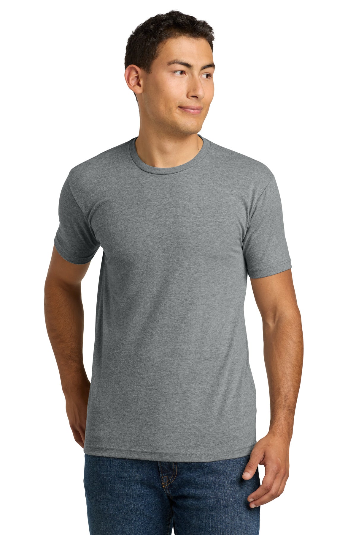 Next Level Apparel Adult CVC Tee. NL6210 - Dark Heather Gray - front