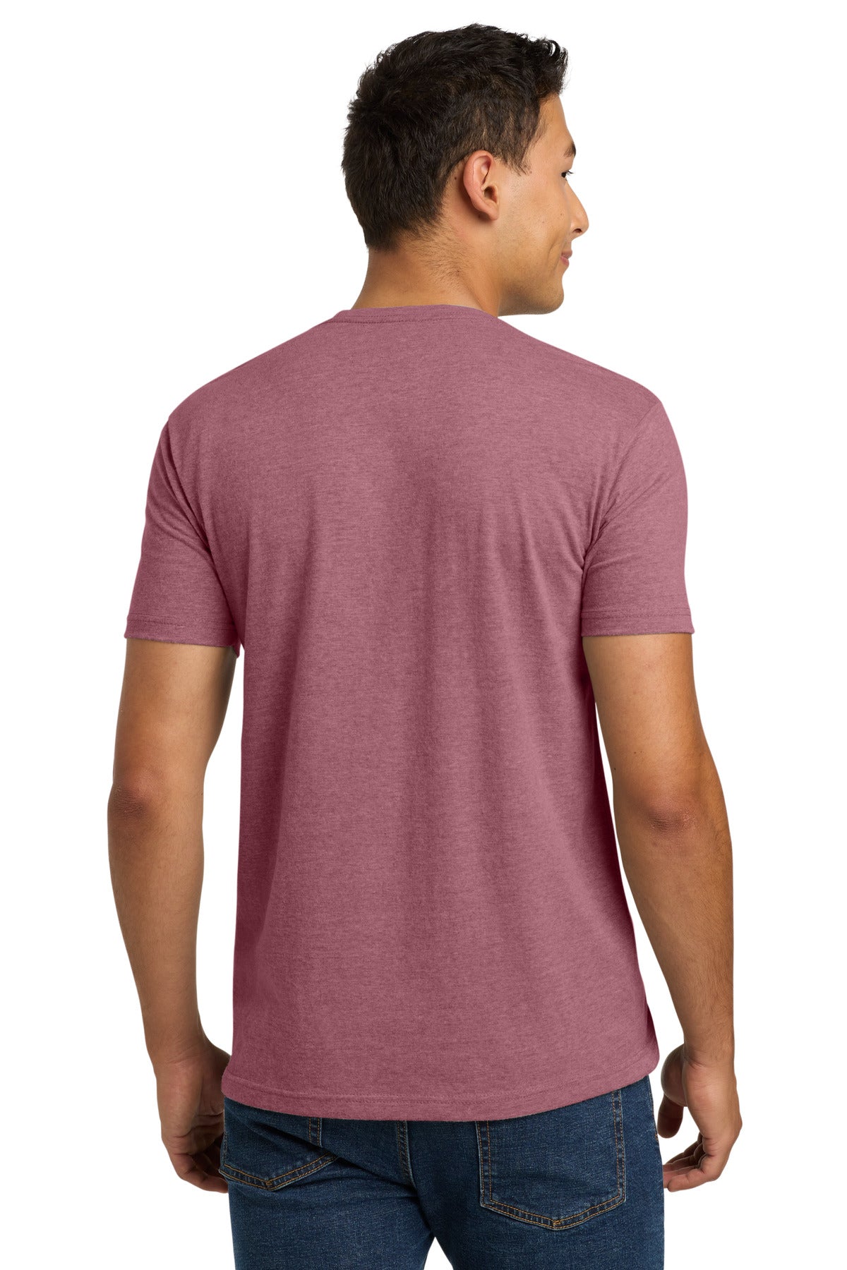 Next Level Apparel Adult CVC Tee. NL6210 - Heather Mauve - back