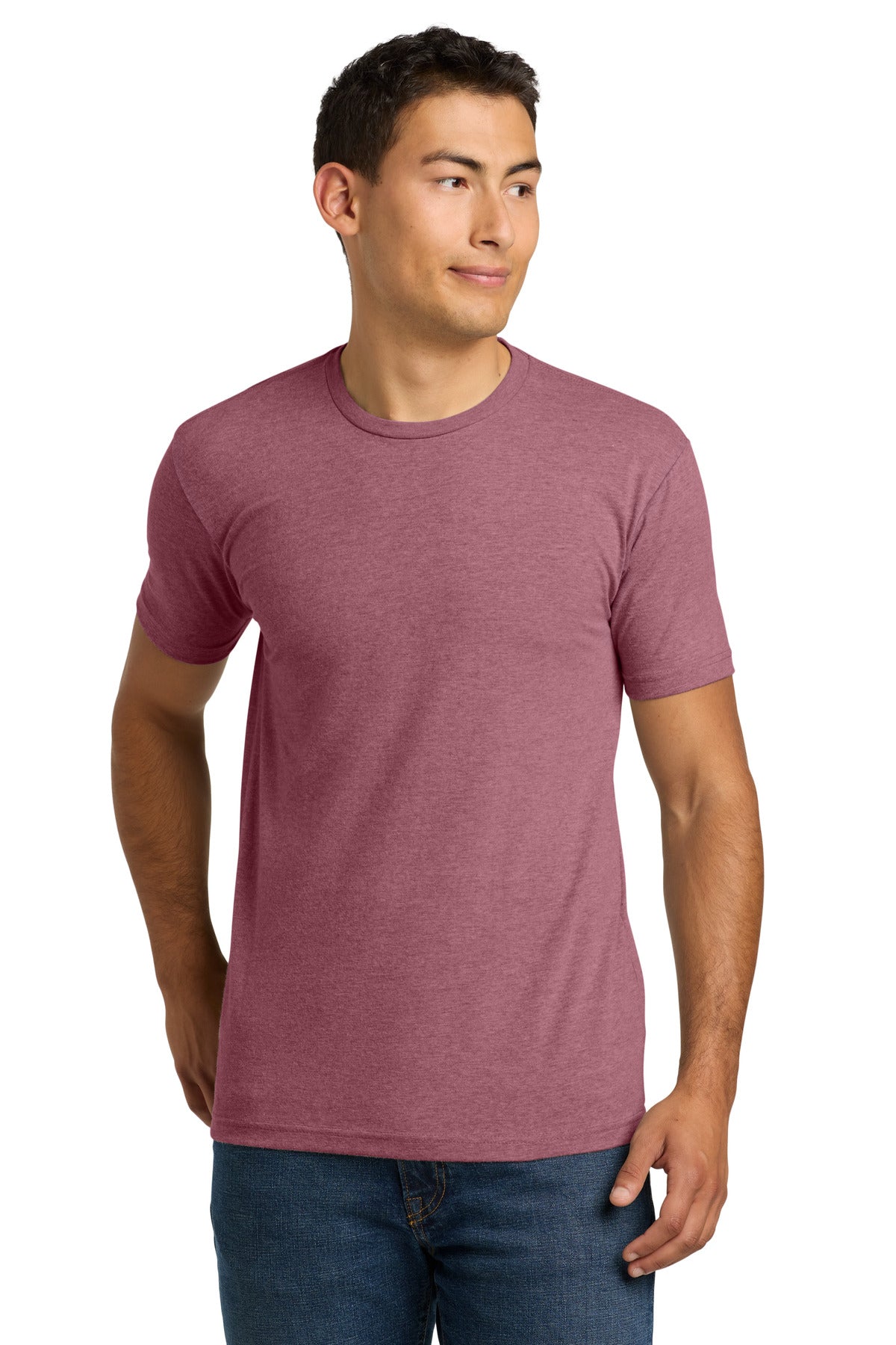 Next Level Apparel Adult CVC Tee. NL6210 - Heather Mauve - front