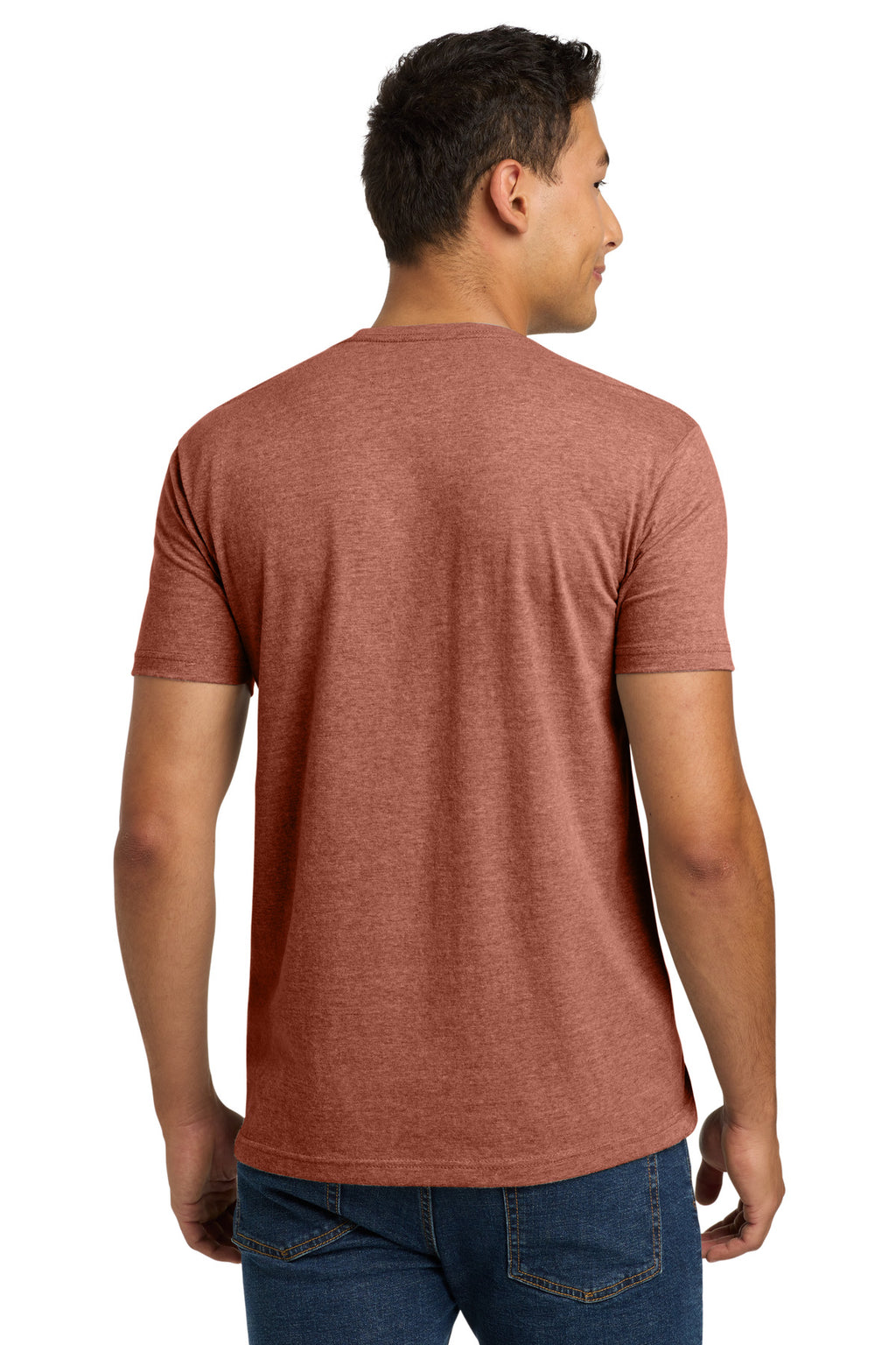 Next Level Apparel Adult CVC Tee. NL6210 - Heather Redwood - back