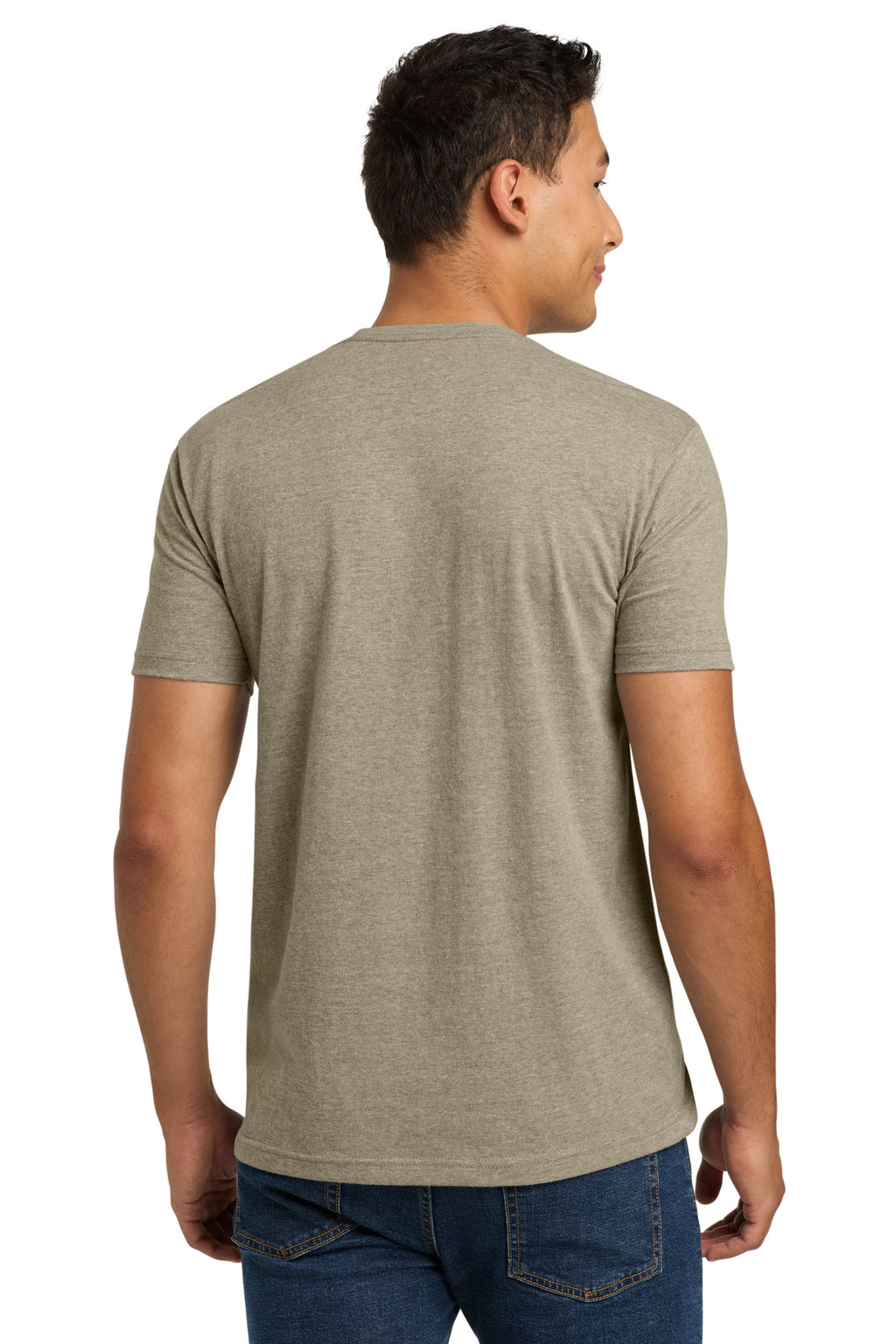 Next Level Apparel Adult CVC Tee. NL6210 - Heather Tan - back