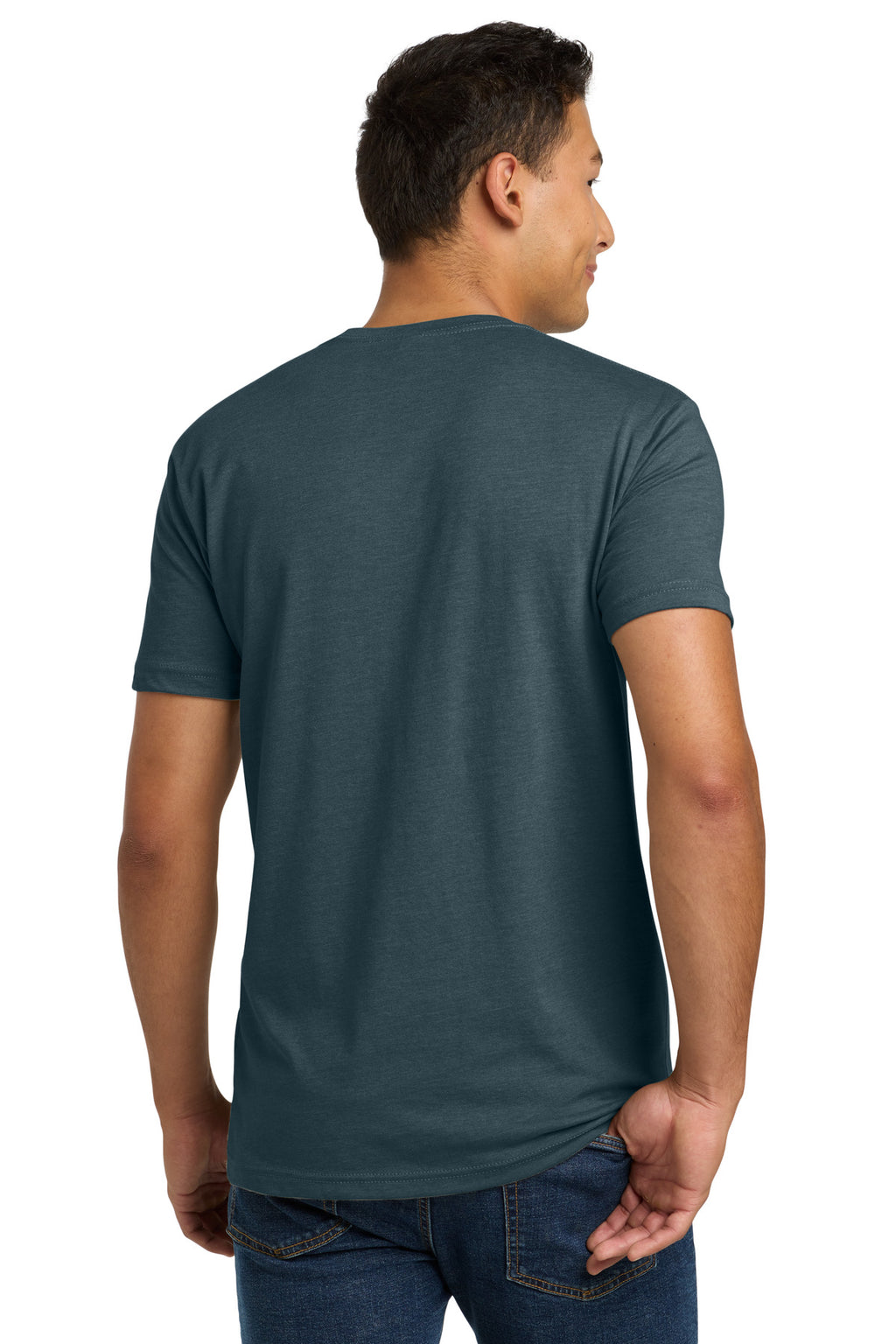 Next Level Apparel Adult CVC Tee. NL6210 - Indigo - back