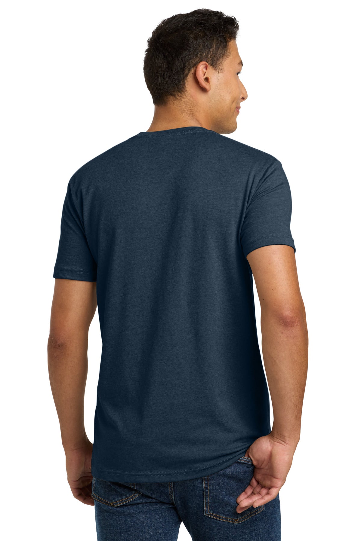 Next Level Apparel Adult CVC Tee. NL6210 - Midnight Navy - back