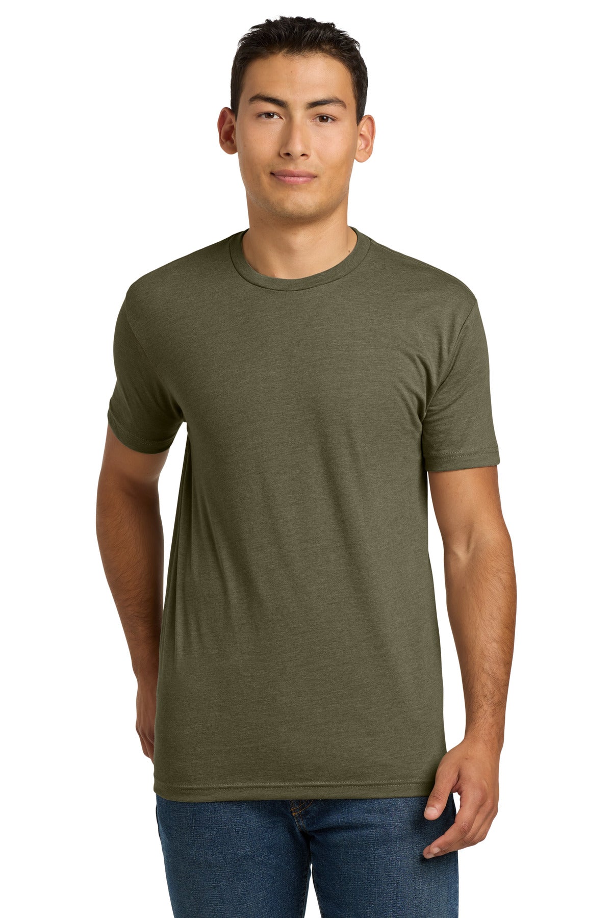 Next Level Apparel Adult CVC Tee. NL6210 - Military Green - front