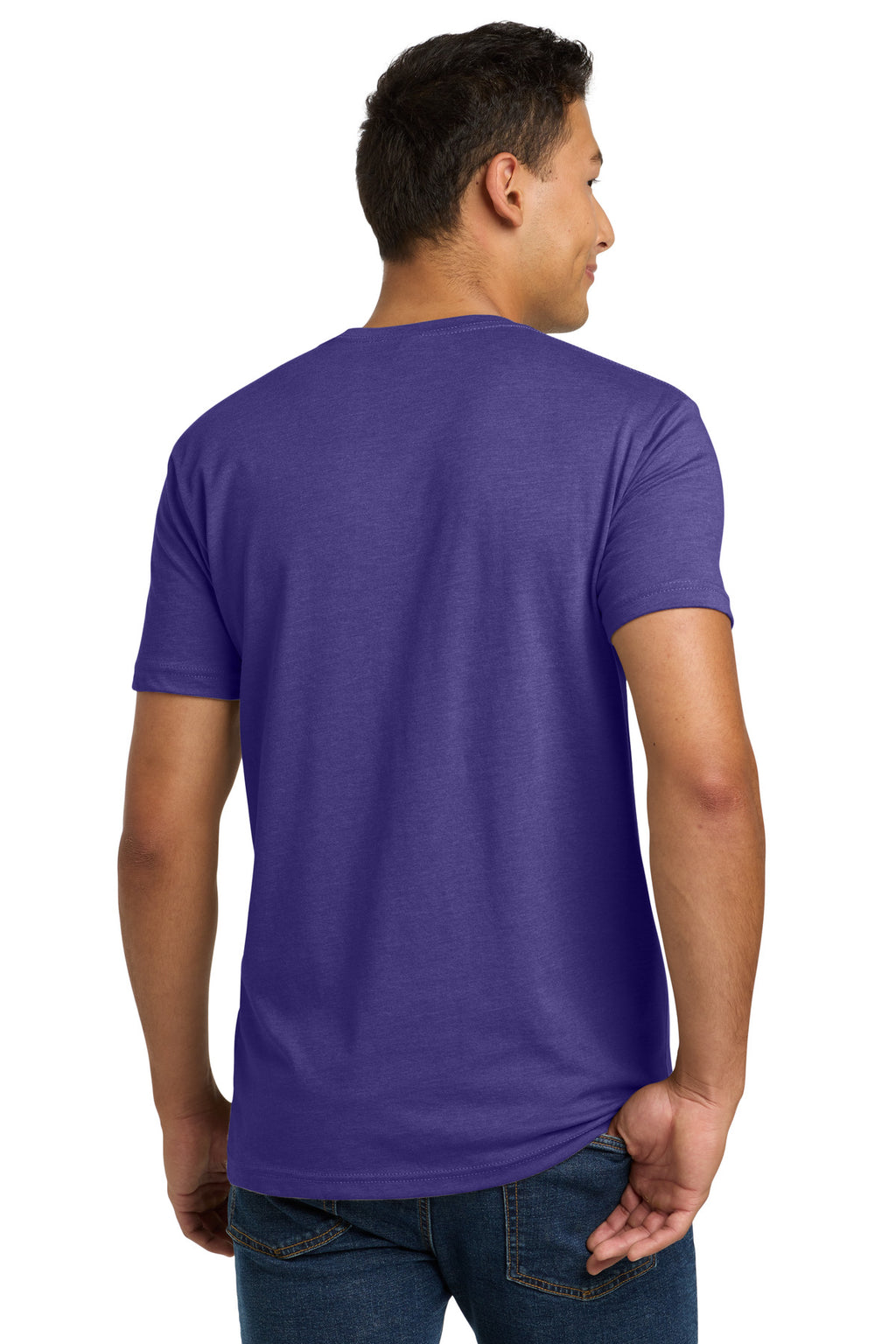 Next Level Apparel Adult CVC Tee. NL6210 - Purple Rush - back