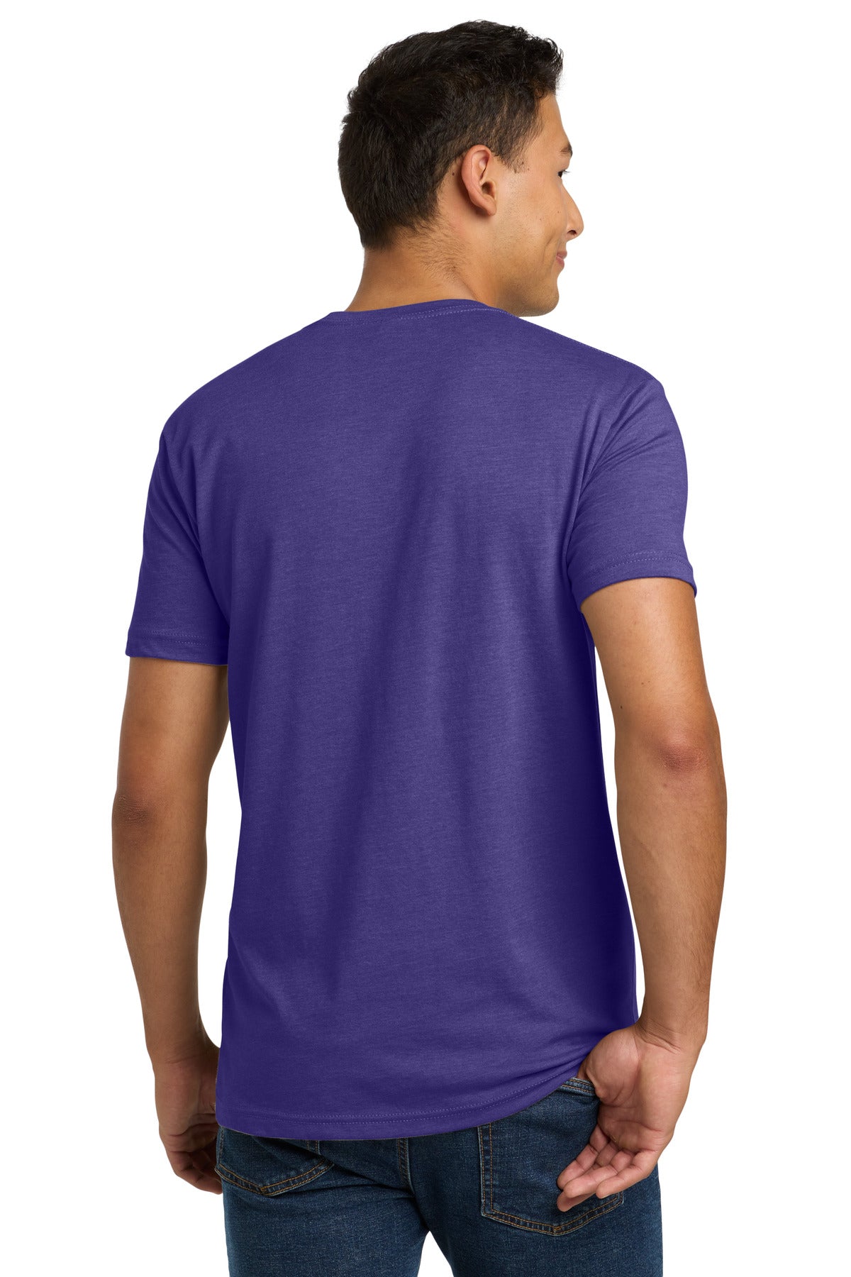 Next Level Apparel Adult CVC Tee. NL6210 - Purple Rush - back