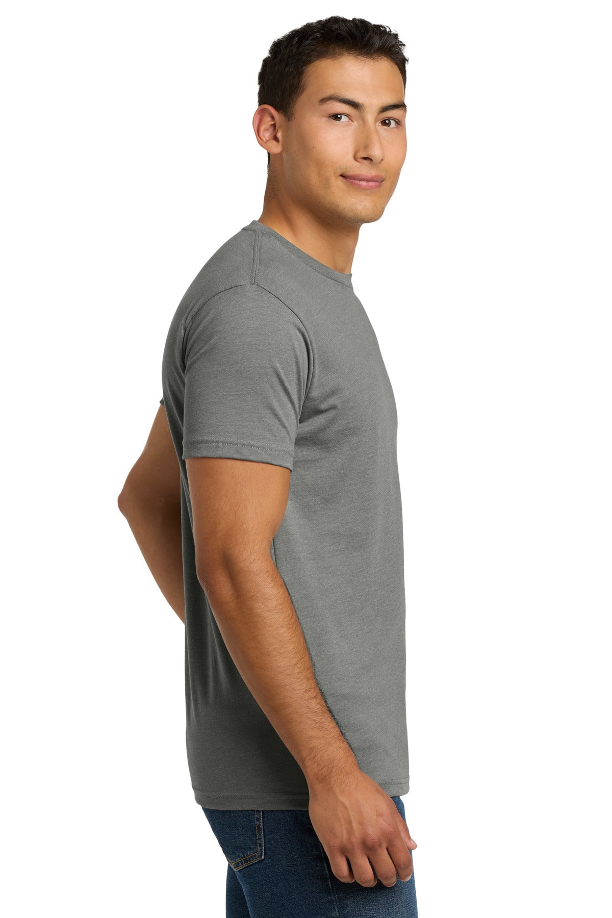 Next Level Apparel Adult CVC Tee. NL6210 - Stone Gray - side