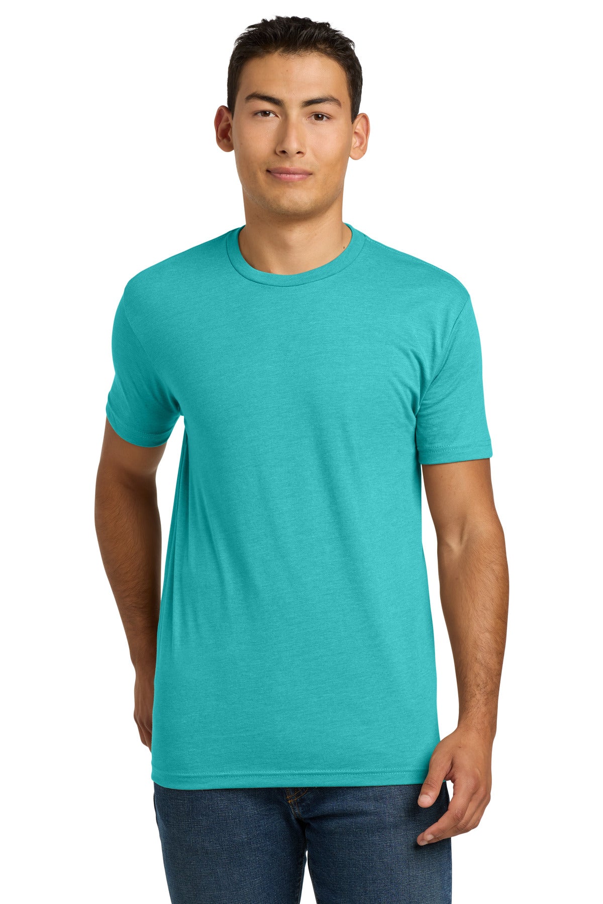 Next Level Apparel Adult CVC Tee. NL6210 - Tahiti Blue - front