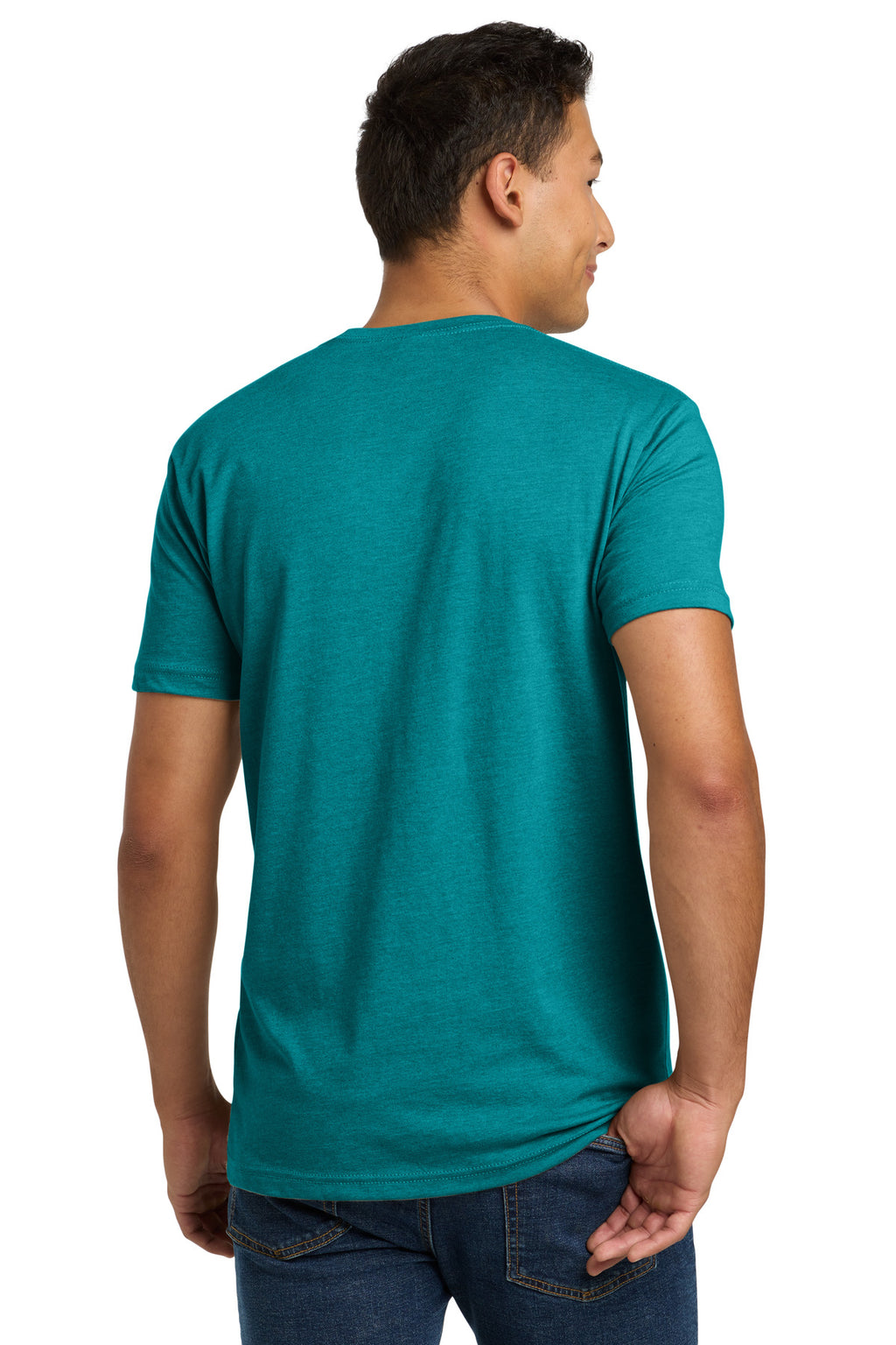 Next Level Apparel Adult CVC Tee. NL6210 - Teal - back