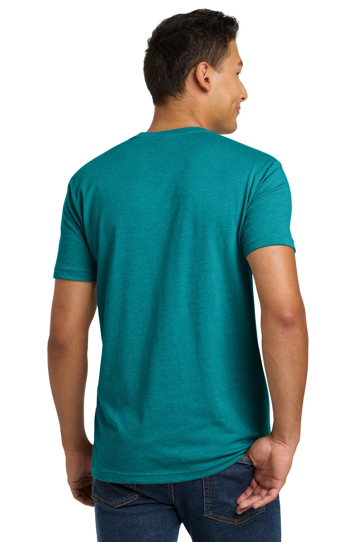 Next Level Apparel Adult CVC Tee. NL6210 - Teal - back