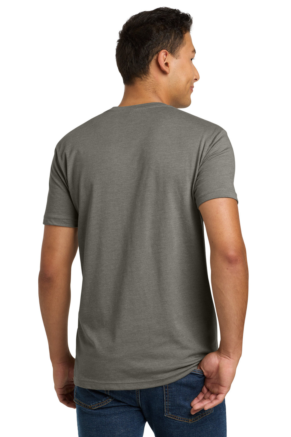 Next Level Apparel Adult CVC Tee. NL6210 - Warm Gray - back