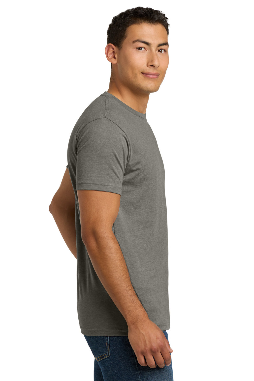 Next Level Apparel Adult CVC Tee. NL6210 - Warm Gray - side
