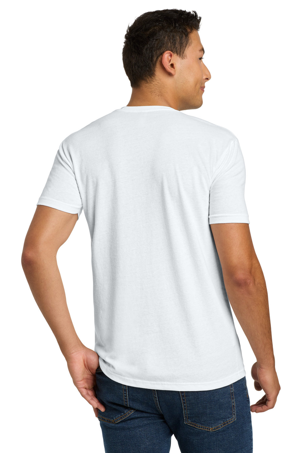 Next Level Apparel Adult CVC Tee. NL6210 - White - back