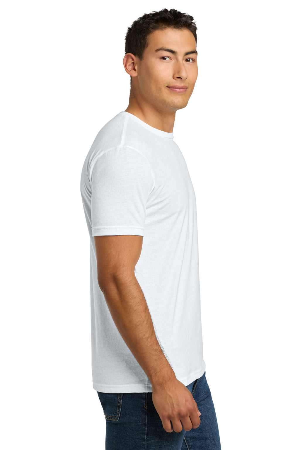 Next Level Apparel Adult CVC Tee. NL6210 - White - side