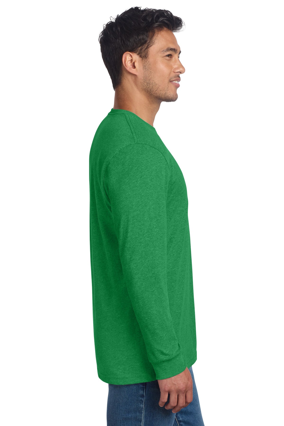 Next Level Apparel Adult CVC Long Sleeve Tee NL6211 - Kelly Green - side