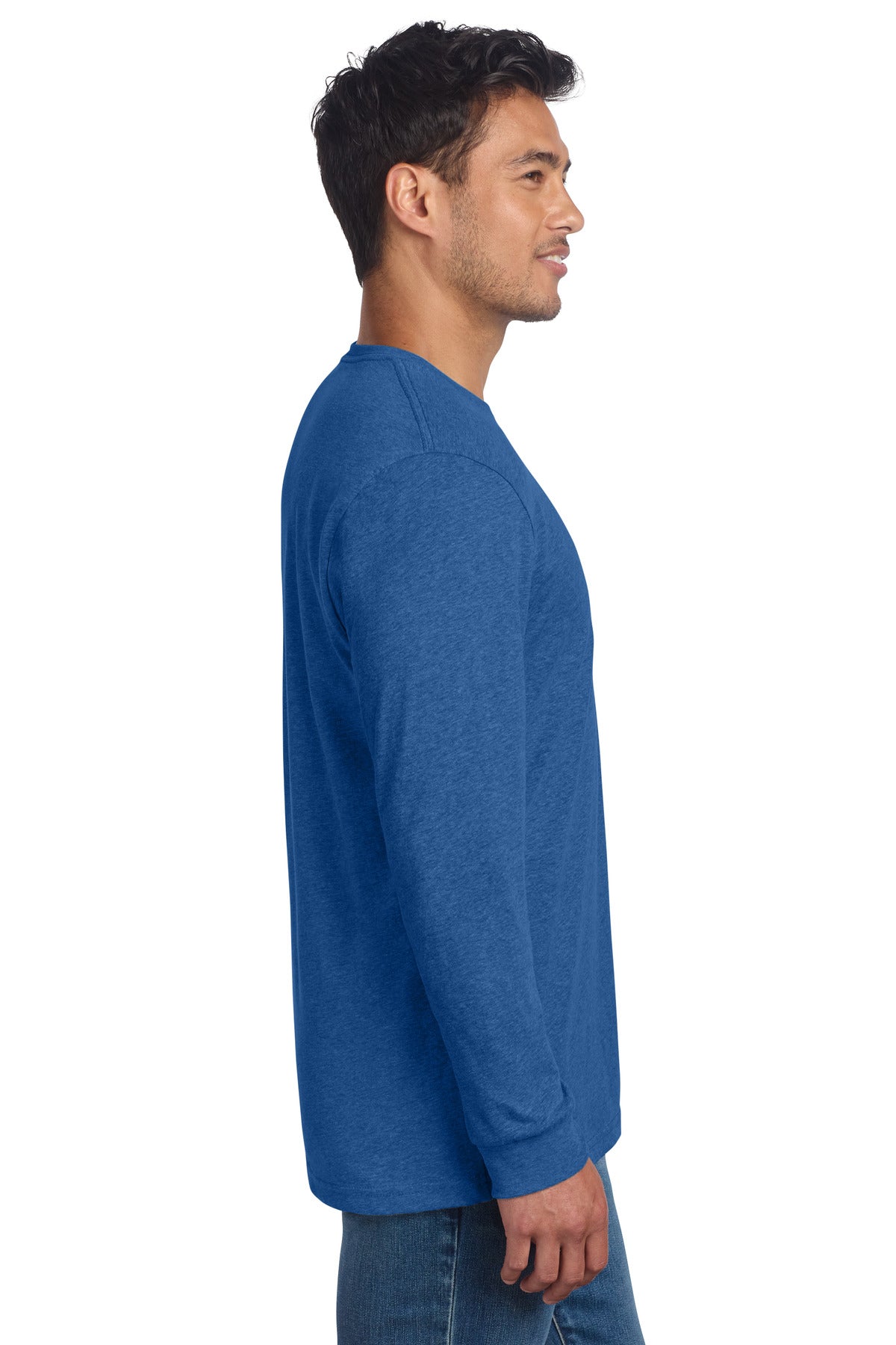 Next Level Apparel Adult CVC Long Sleeve Tee NL6211 - Royal - side