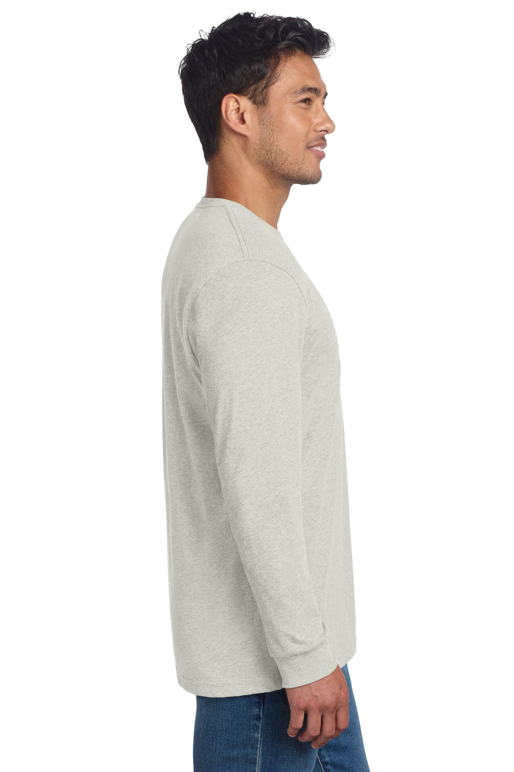 Next Level Apparel Adult CVC Long Sleeve Tee NL6211 - Sand - side