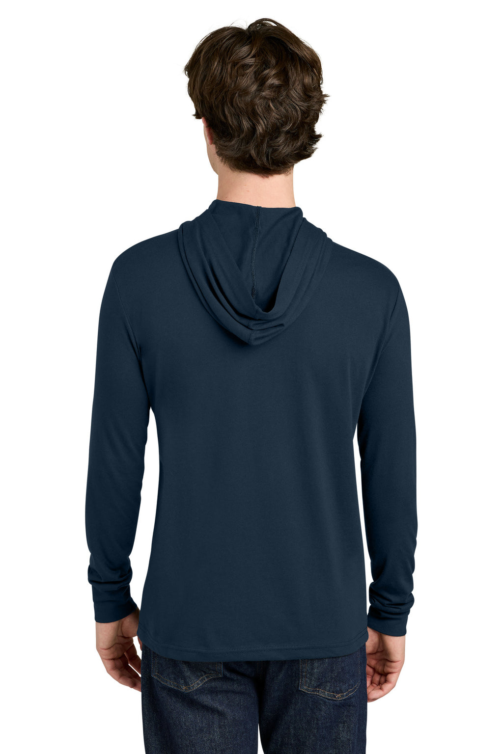 Next Level Apparel CVC Long Sleeve Hoodie NL6221 - Midnight Navy - back