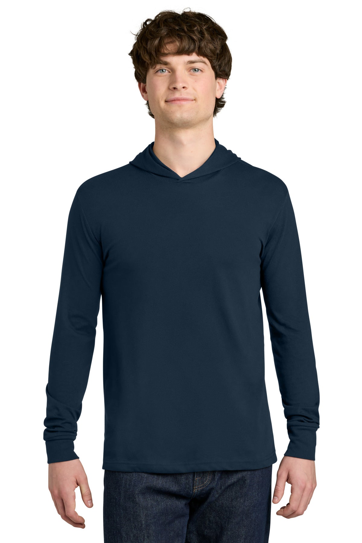 Next Level Apparel CVC Long Sleeve Hoodie NL6221 - Midnight Navy - front