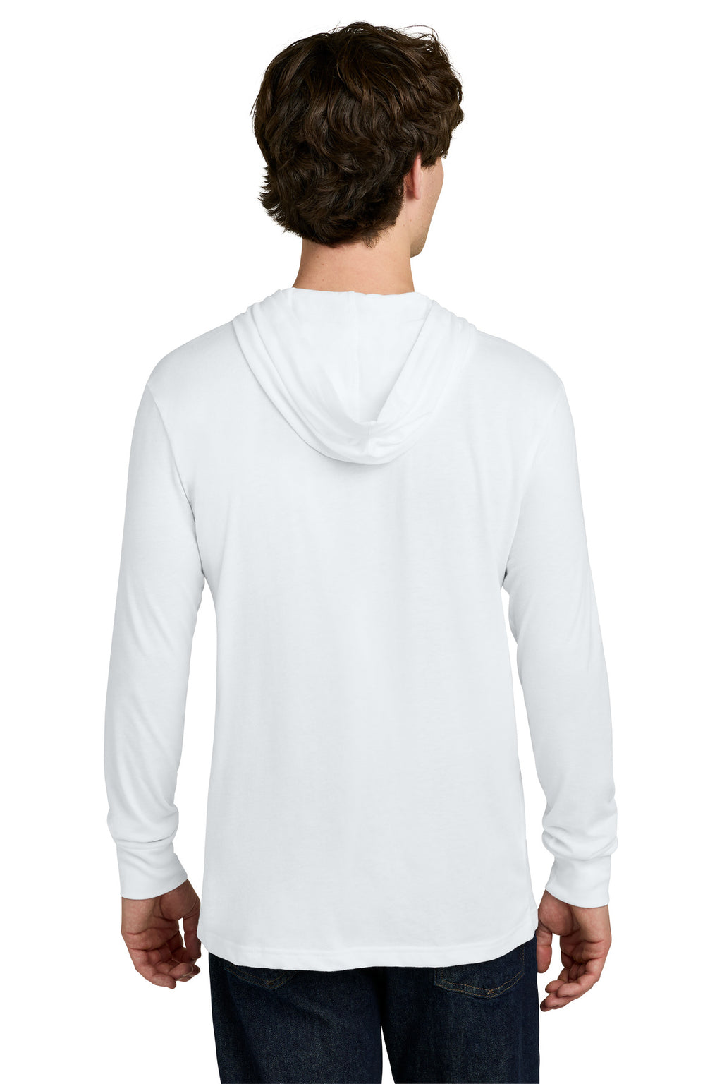 Next Level Apparel CVC Long Sleeve Hoodie NL6221 - White - back