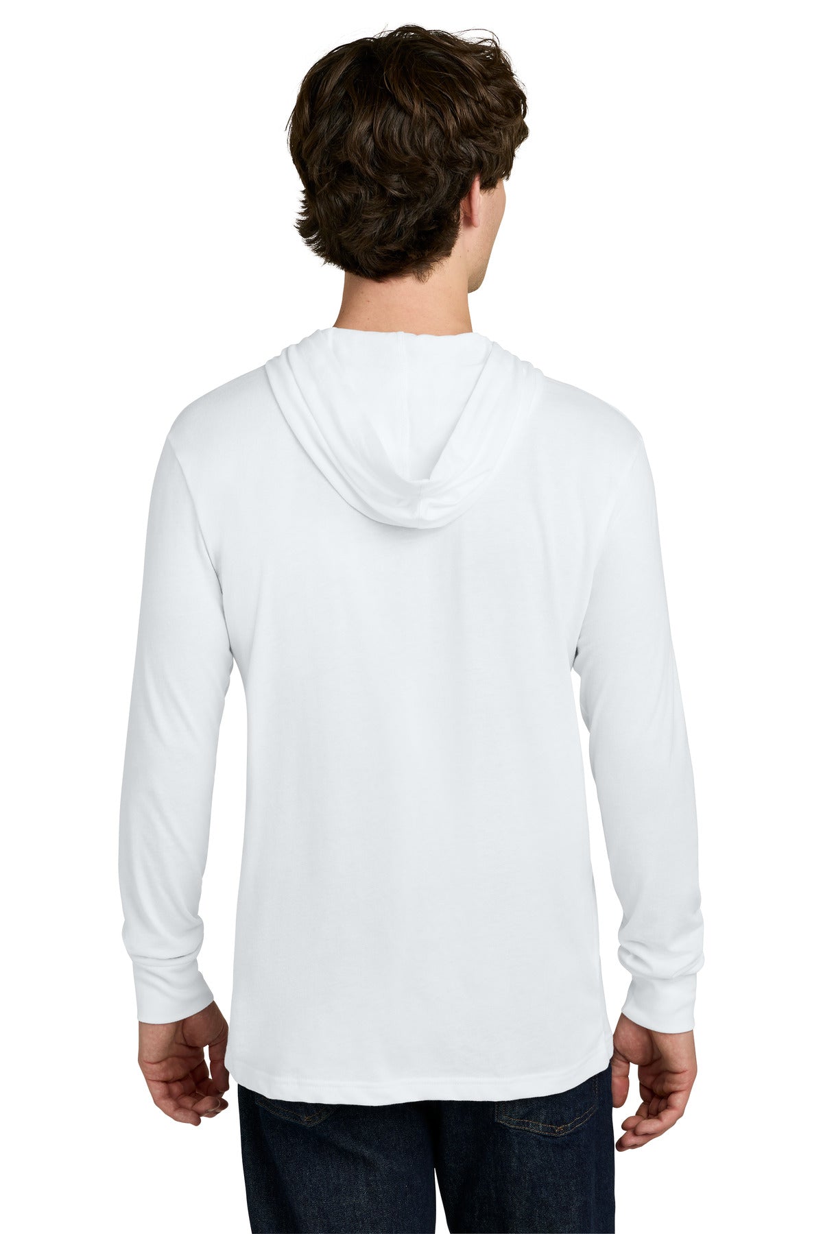 Next Level Apparel CVC Long Sleeve Hoodie NL6221 - White - back