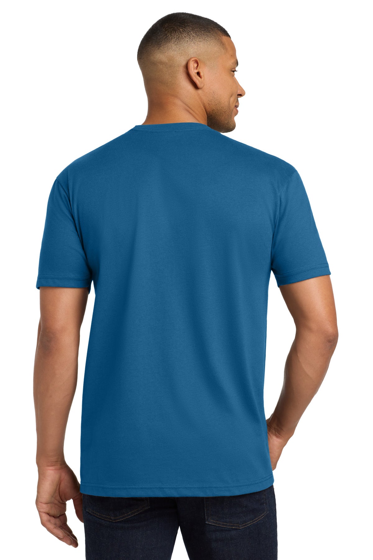 Next Level Apparel Adult CVC Sueded Tee. NL6410 - Cool Blue - back