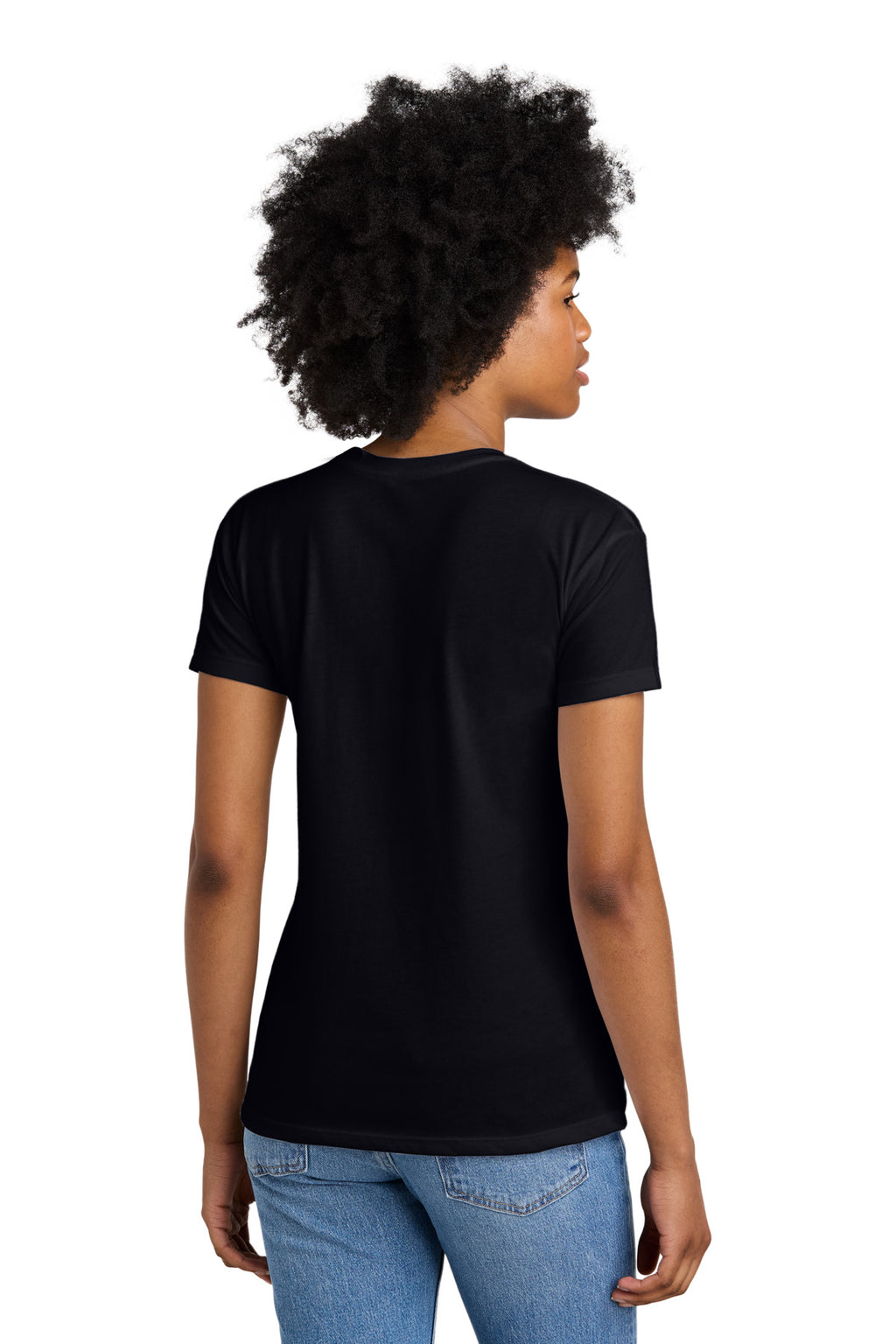 Next Level Apparel Women's CVC Relaxed Tee NL6600 - Black - back