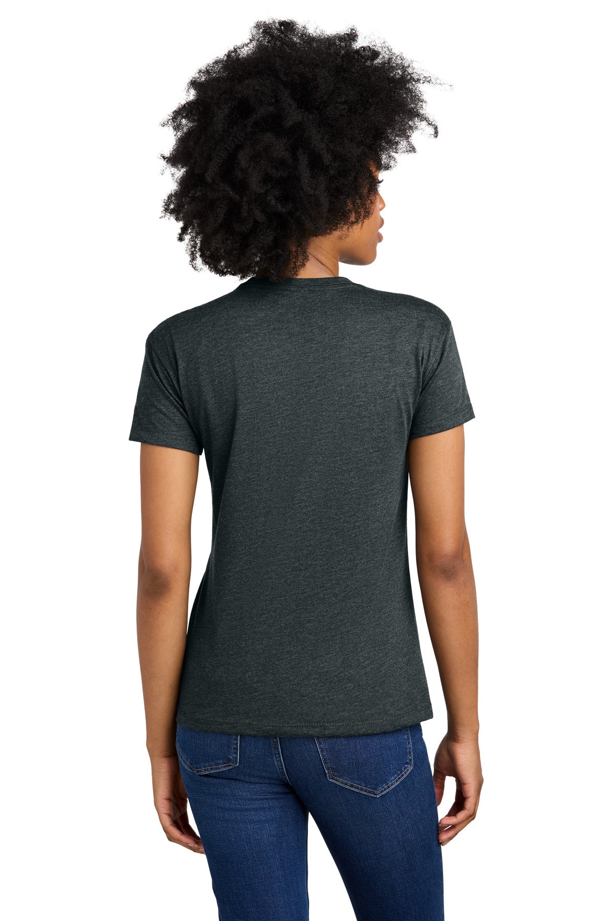 Next Level Apparel Women's CVC Relaxed Tee NL6600 - Charcoal - back