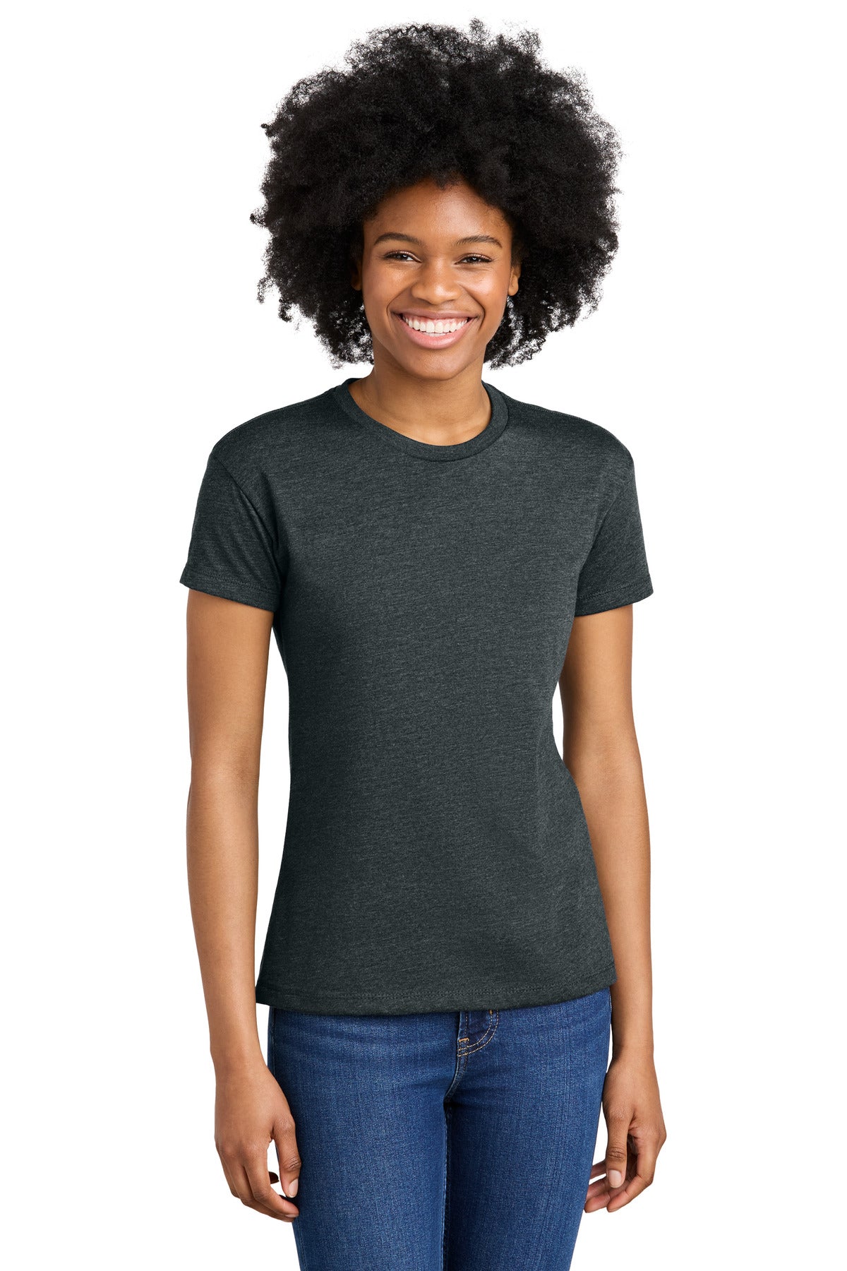 Next Level Apparel Women's CVC Relaxed Tee NL6600 - Charcoal - front