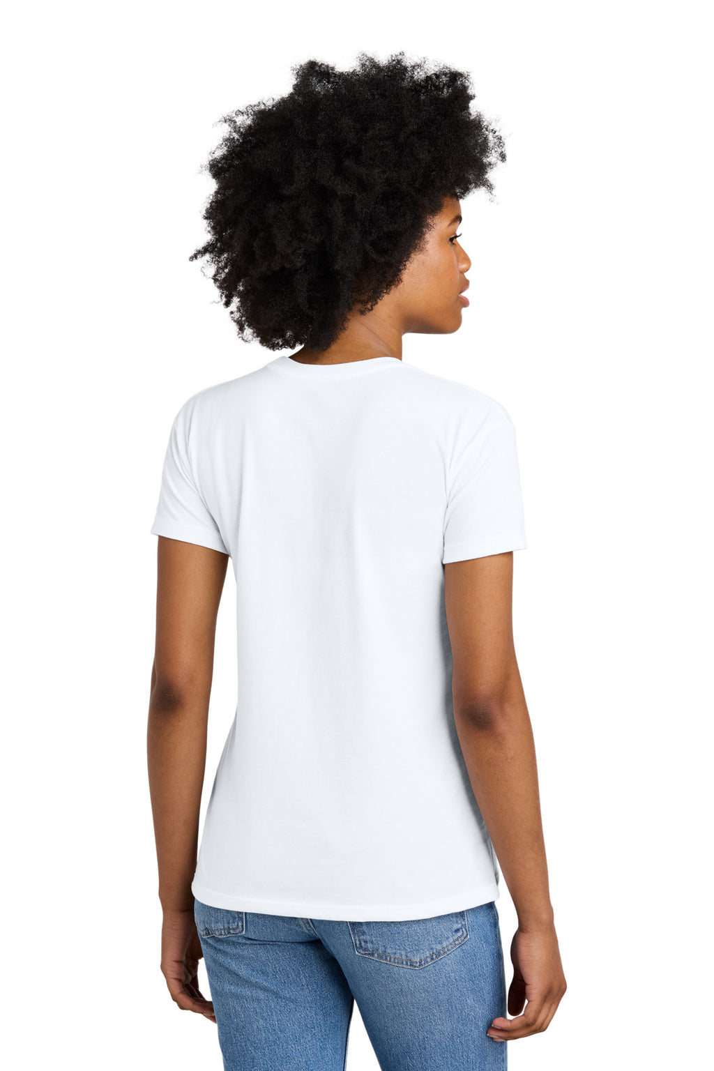 Next Level Apparel Women's CVC Relaxed Tee NL6600 - White - back