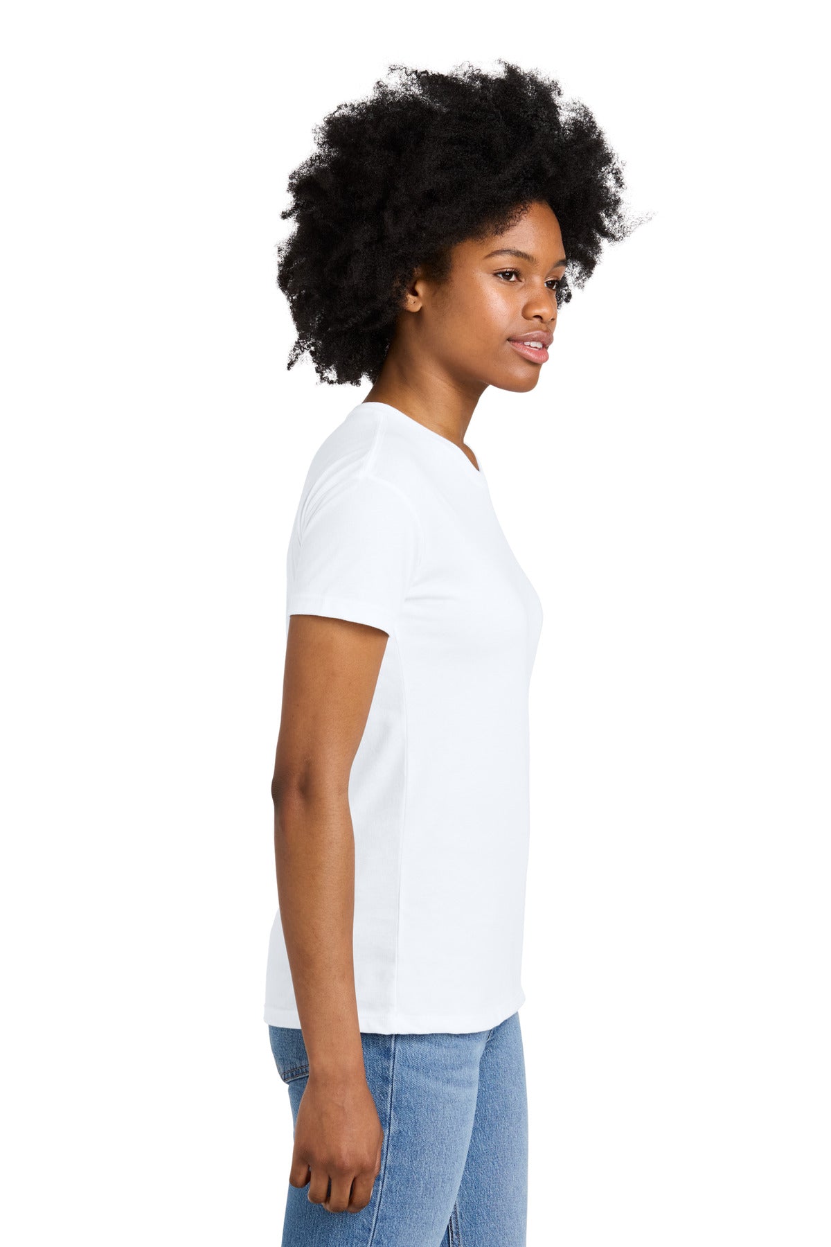 Next Level Apparel Women's CVC Relaxed Tee NL6600 - White - side