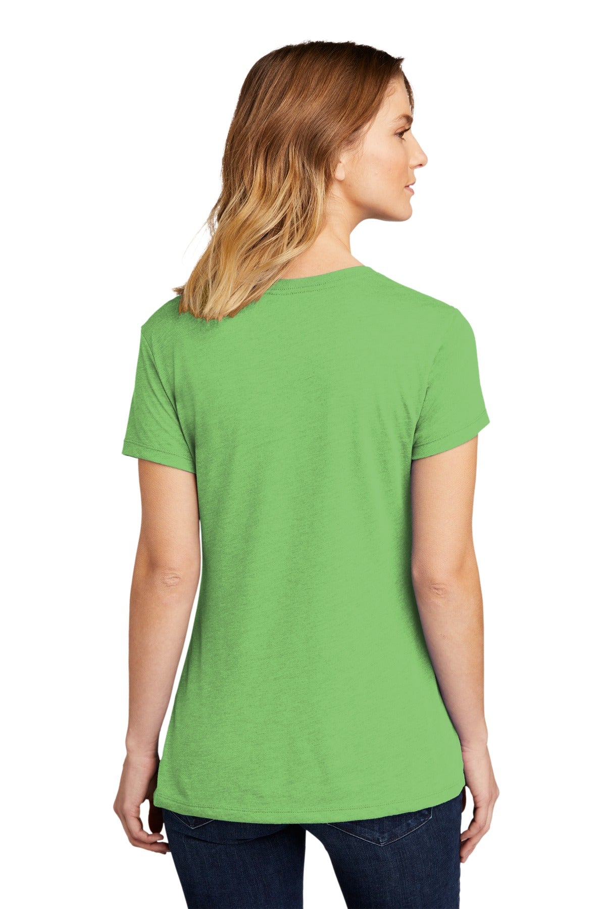 Next Level Apparel Women's CVC Tee. NL6610 - Apple Green - back