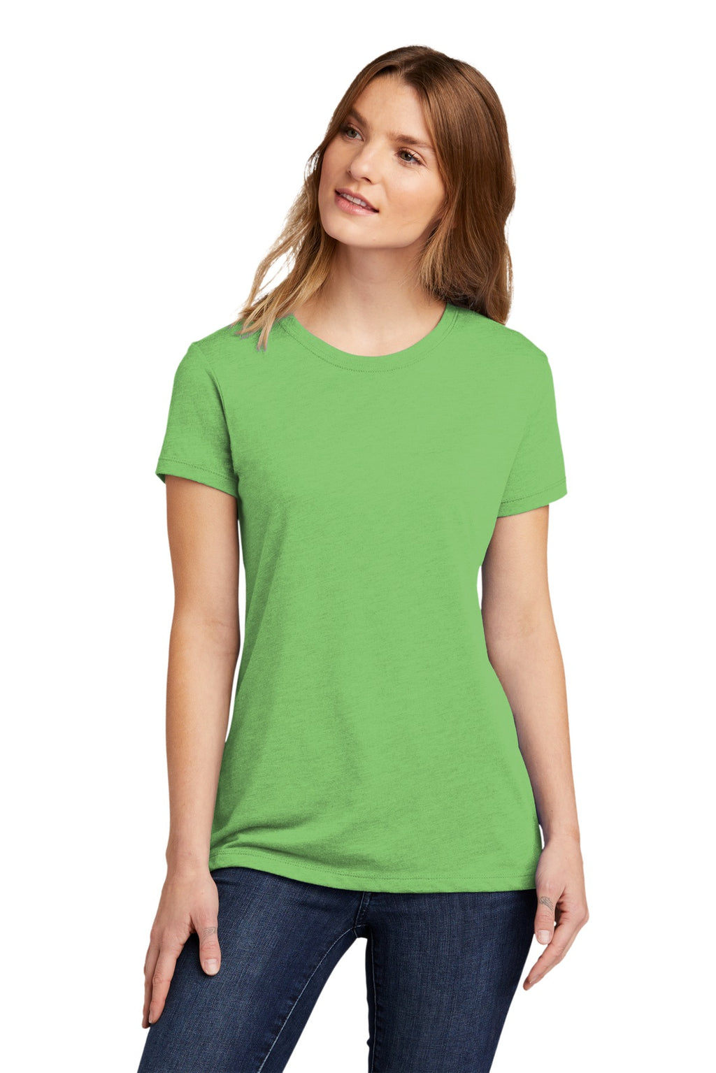 Next Level Apparel Women's CVC Tee. NL6610 - Apple Green - front