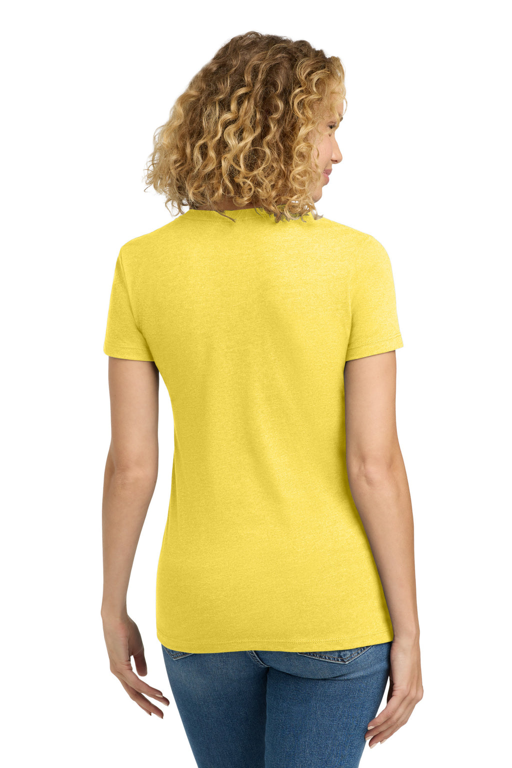 Next Level Apparel Women's CVC Tee. NL6610 - Banana Cream - back
