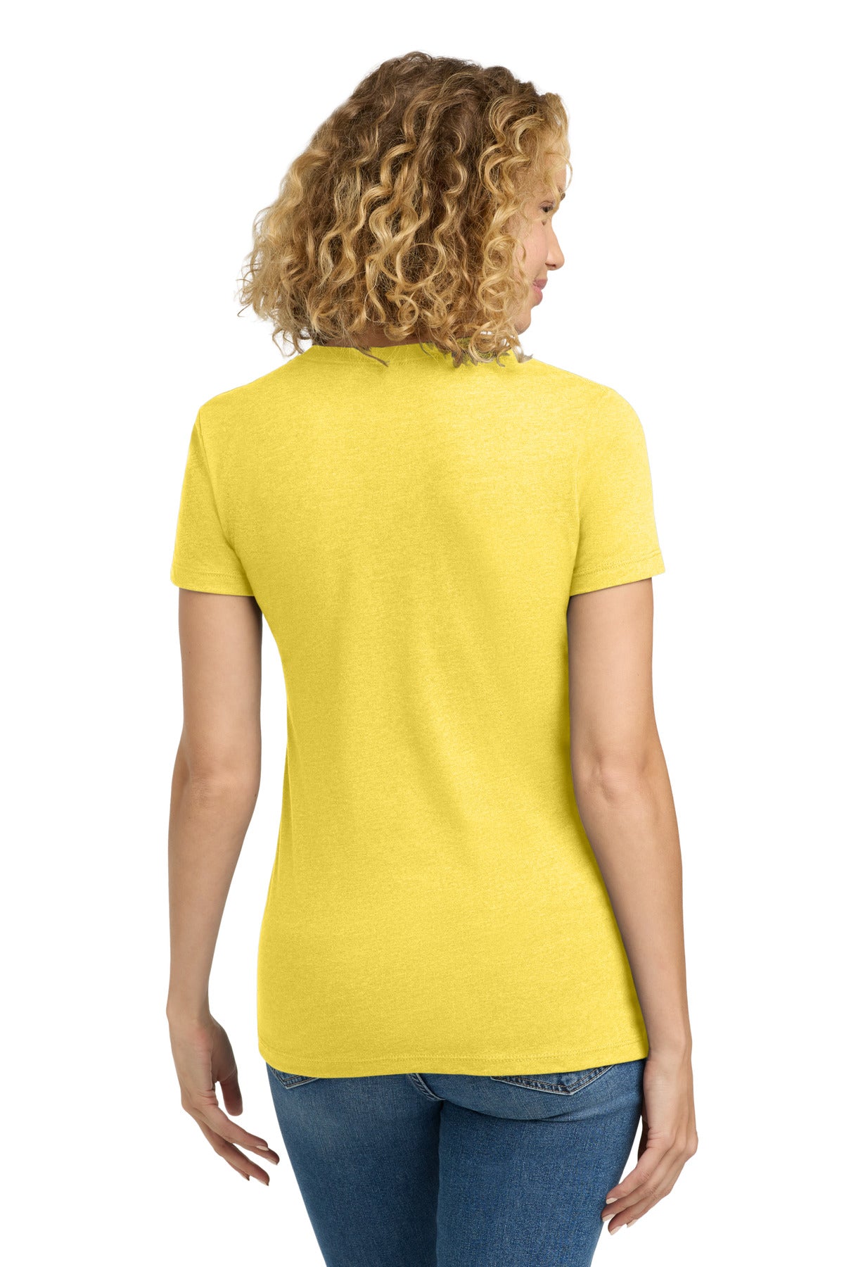Next Level Apparel Women's CVC Tee. NL6610 - Banana Cream - back