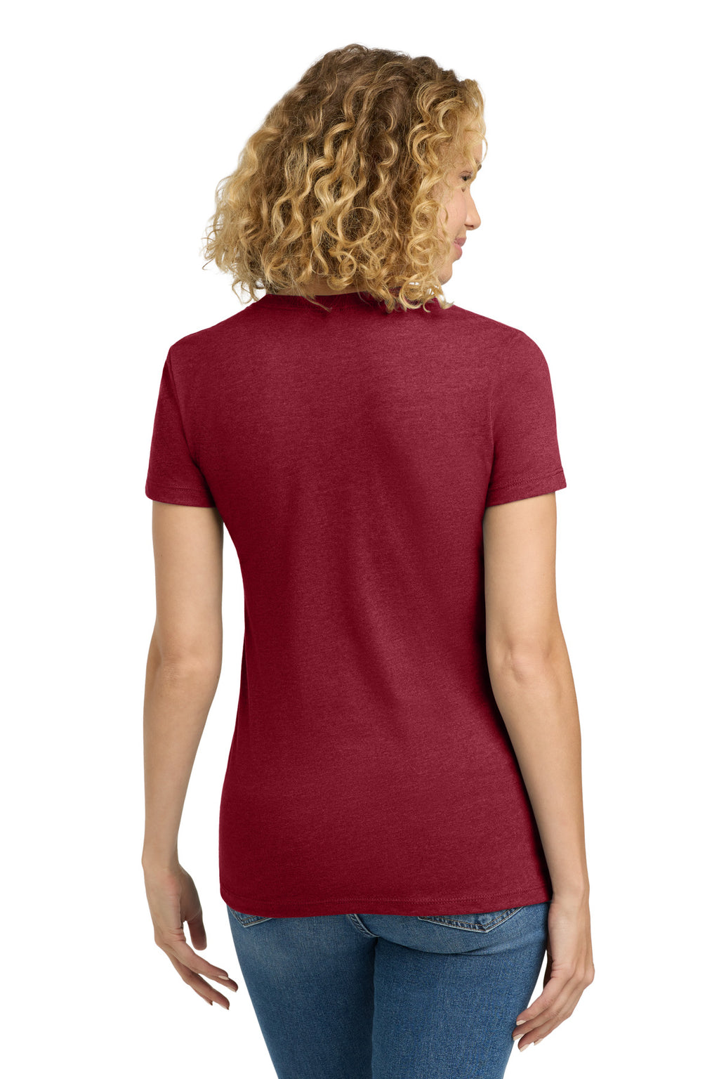 Next Level Apparel Women's CVC Tee. NL6610 - Cardinal - back