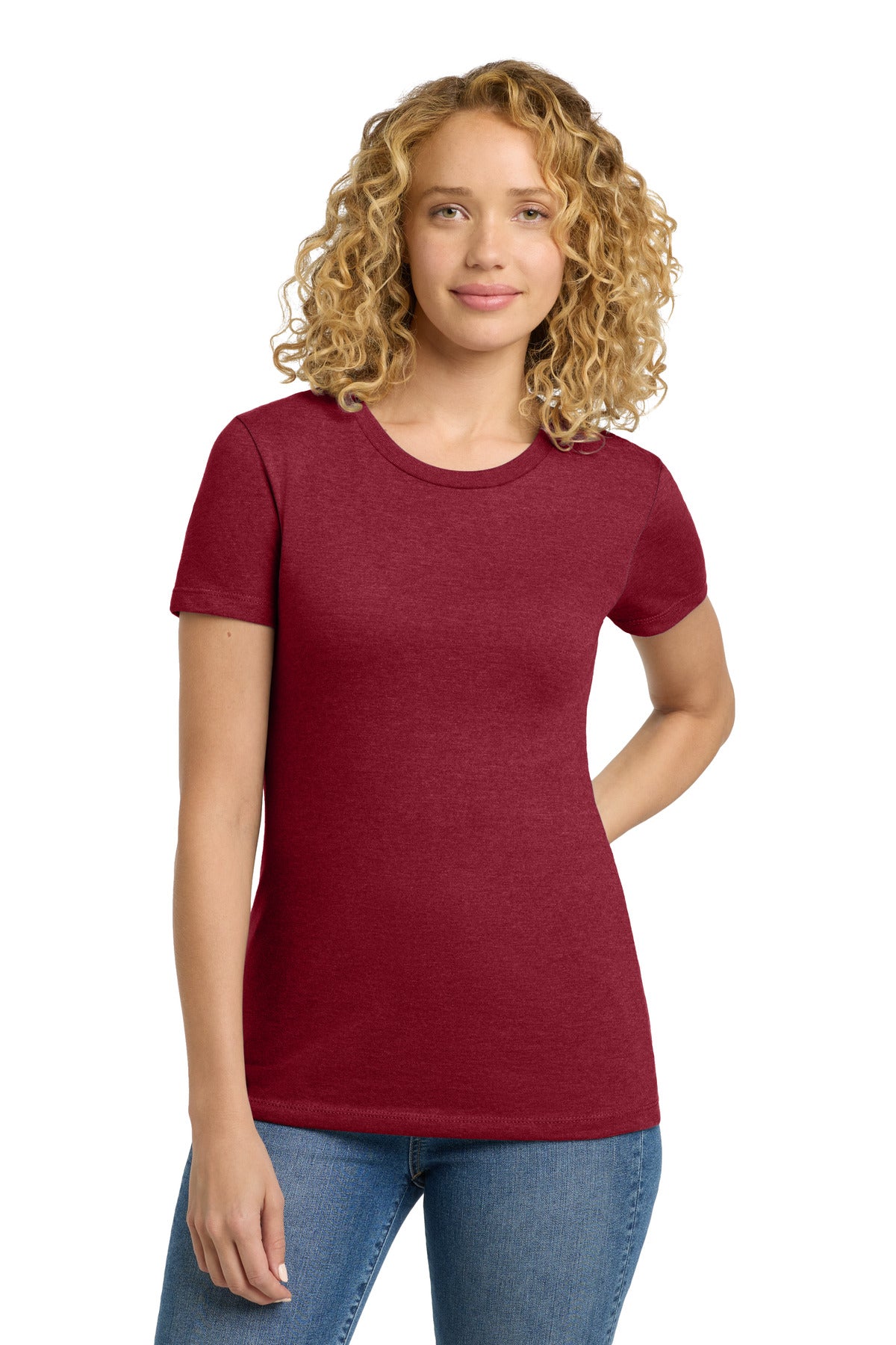 Next Level Apparel Women's CVC Tee. NL6610 - Cardinal - front