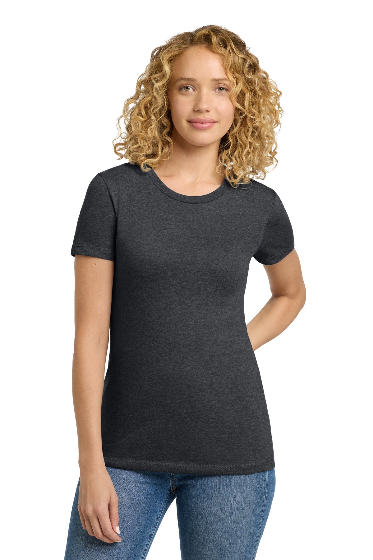 Next Level Apparel Women's CVC Tee. NL6610 - Charcoal - front