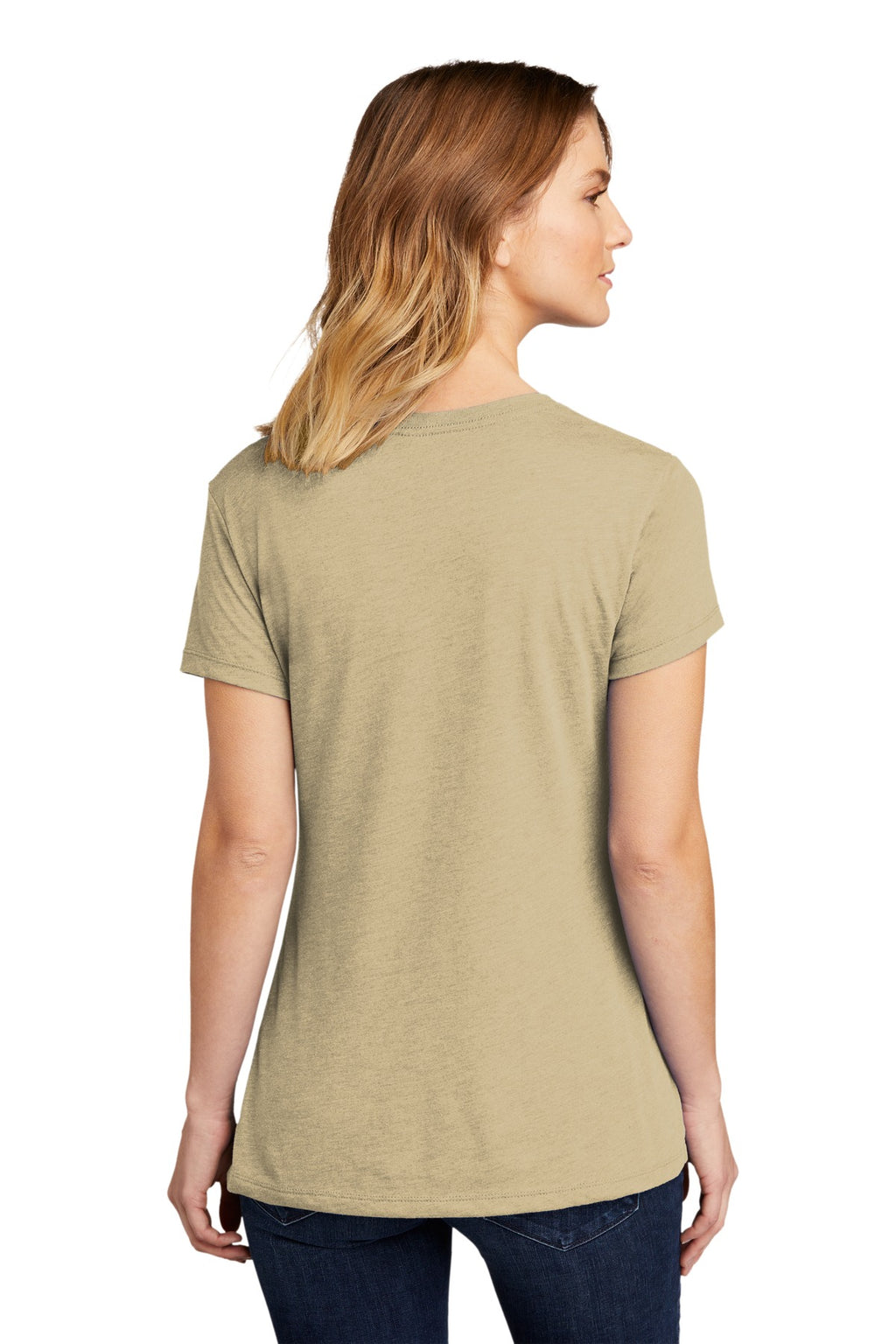Next Level Apparel Women's CVC Tee. NL6610 - Cream - back