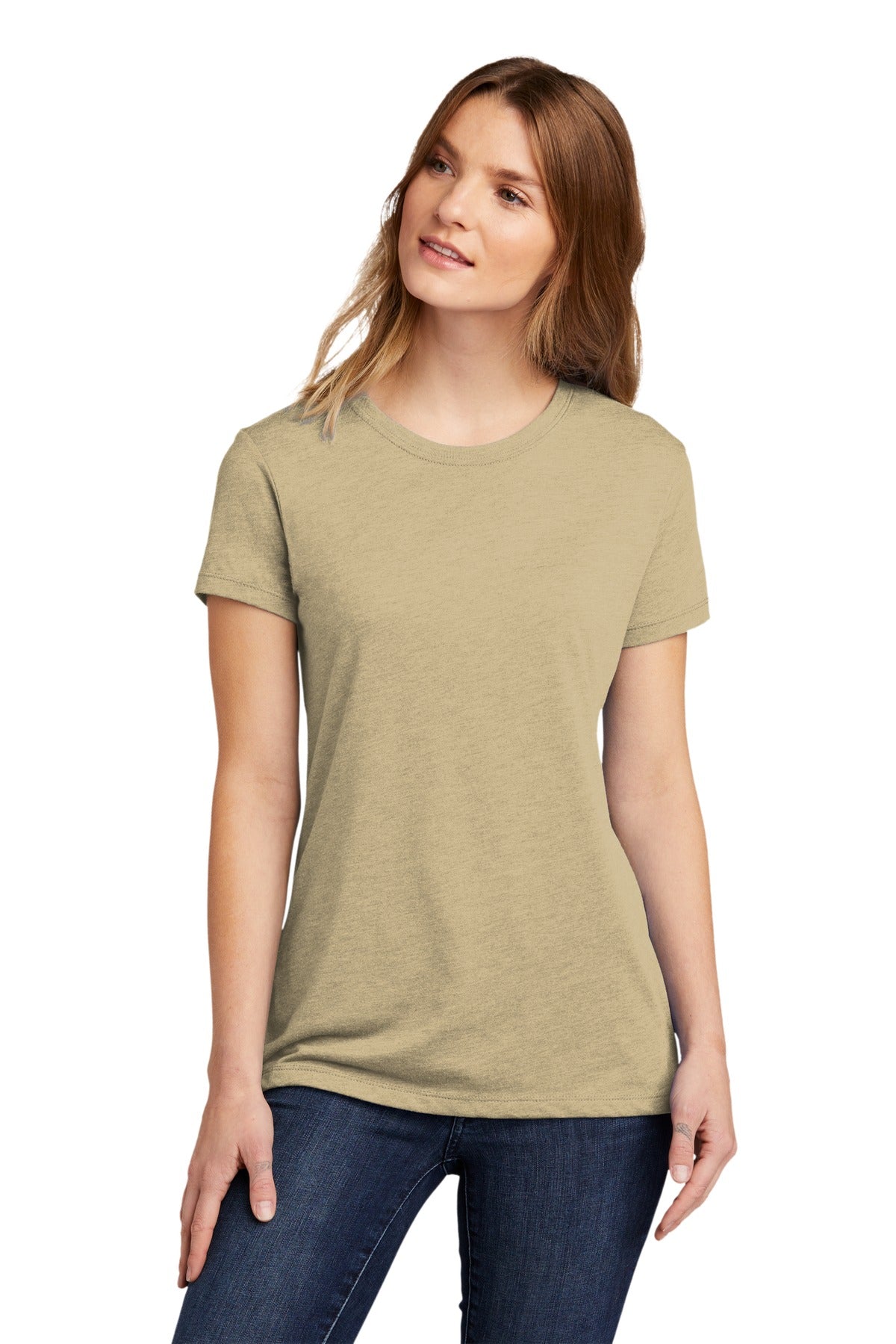 Next Level Apparel Women's CVC Tee. NL6610 - Cream - front