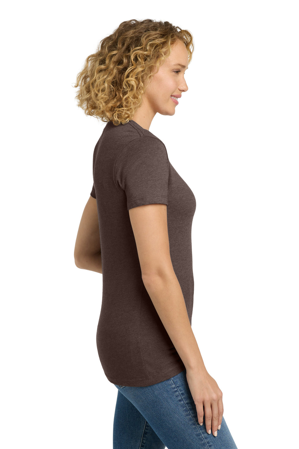 Next Level Apparel Women's CVC Tee. NL6610 - Espresso - side