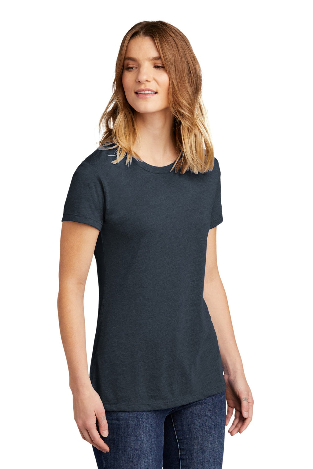 Next Level Apparel Women's CVC Tee. NL6610 - Indigo - three_q