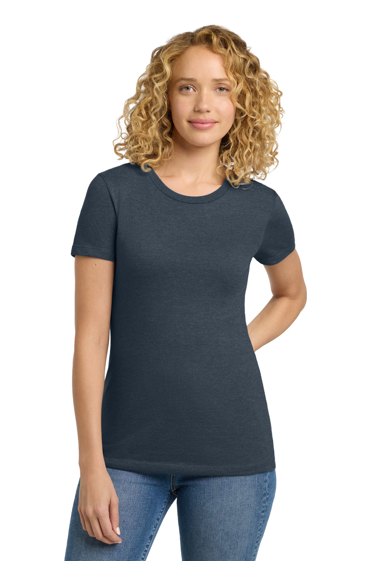 Next Level Apparel Women's CVC Tee. NL6610 - Indigo - front
