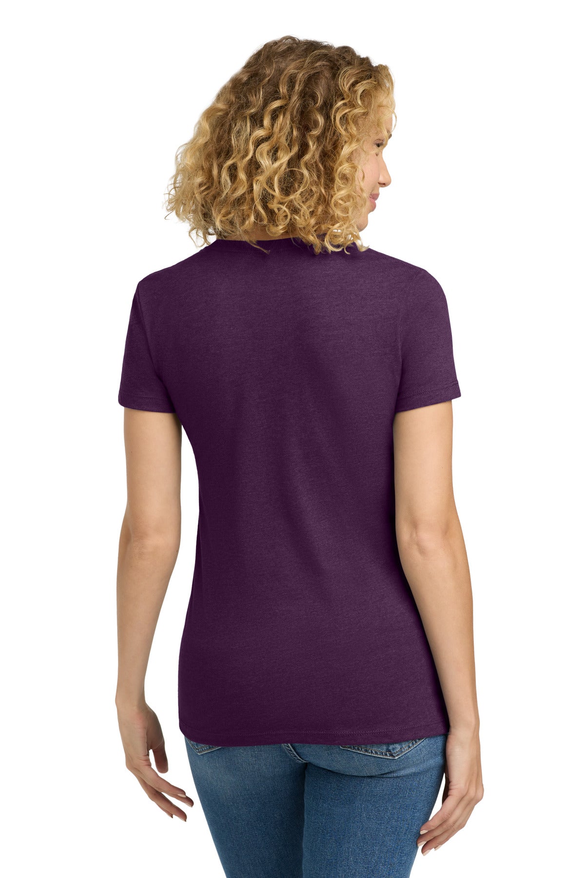 Next Level Apparel Women's CVC Tee. NL6610 - Plum - back